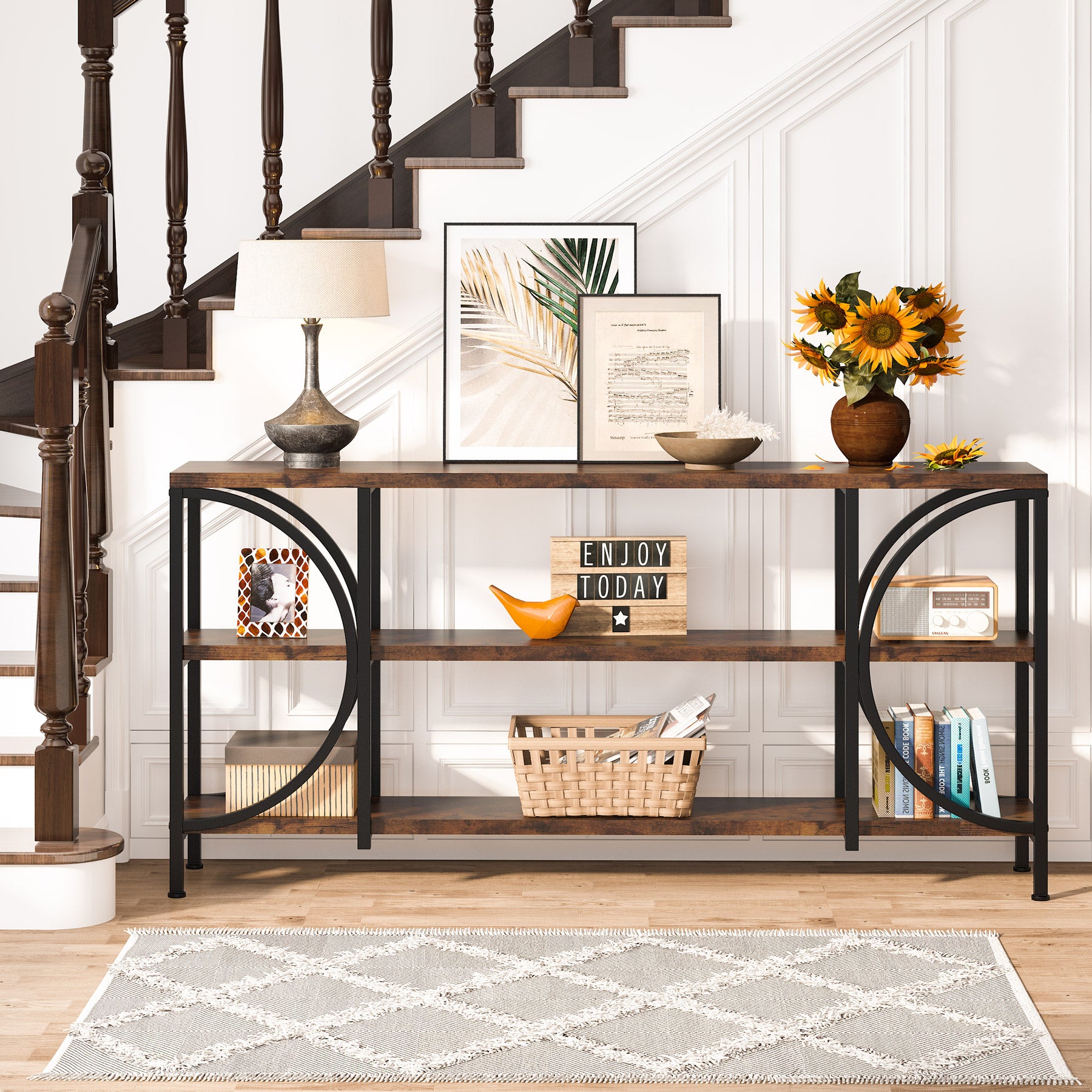 3-Tier Console Table, 70.9