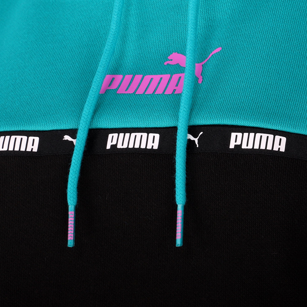 Power Tape Elongated Logo Pullover Hoodie