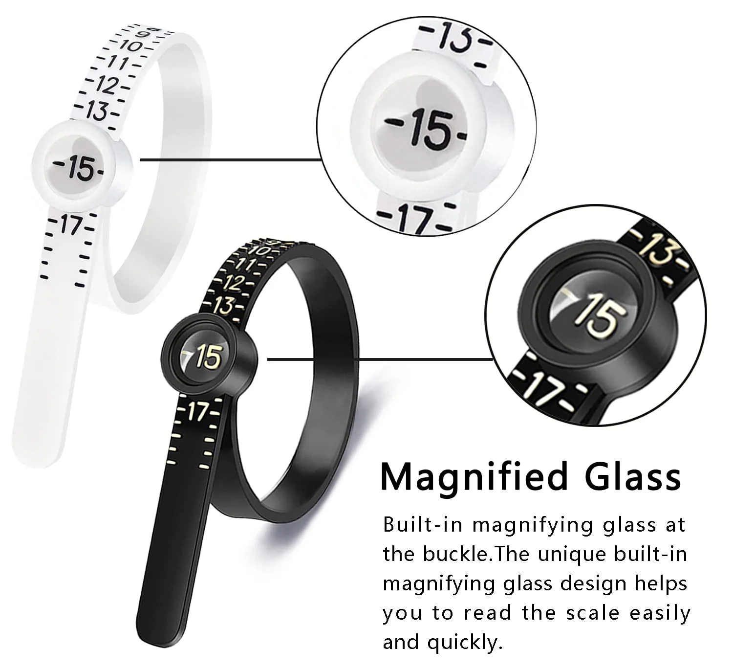 💥Factory Clearance Sale, Discounted Prices💥Ring Tape Measure With Magnifying Glass👇👇👇