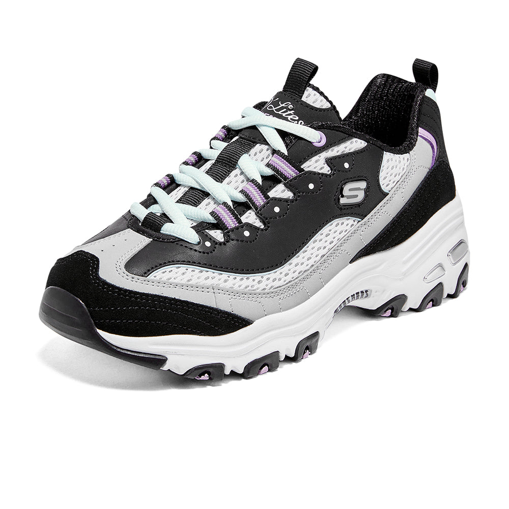 Skechers Women D'Lites 1.0 Shoes - 896209-BKPR