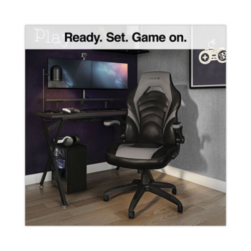 Emerge Vortex Bonded Leather Gaming Chair, Supports Up to 301 lbs, 17 ...