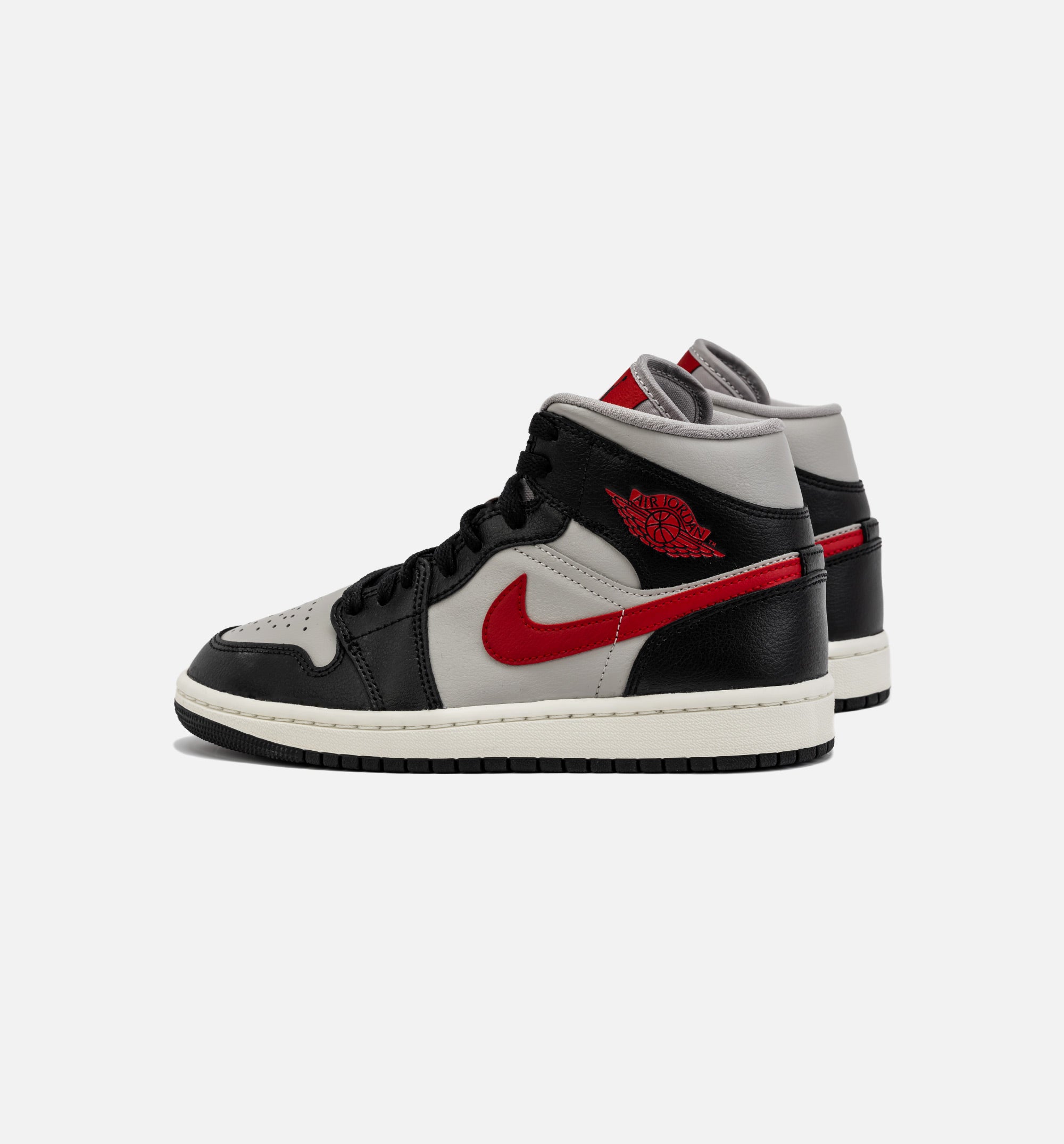 Air Jordan 1 Retro Mid Womens Lifestyle Shoe - Black/Red