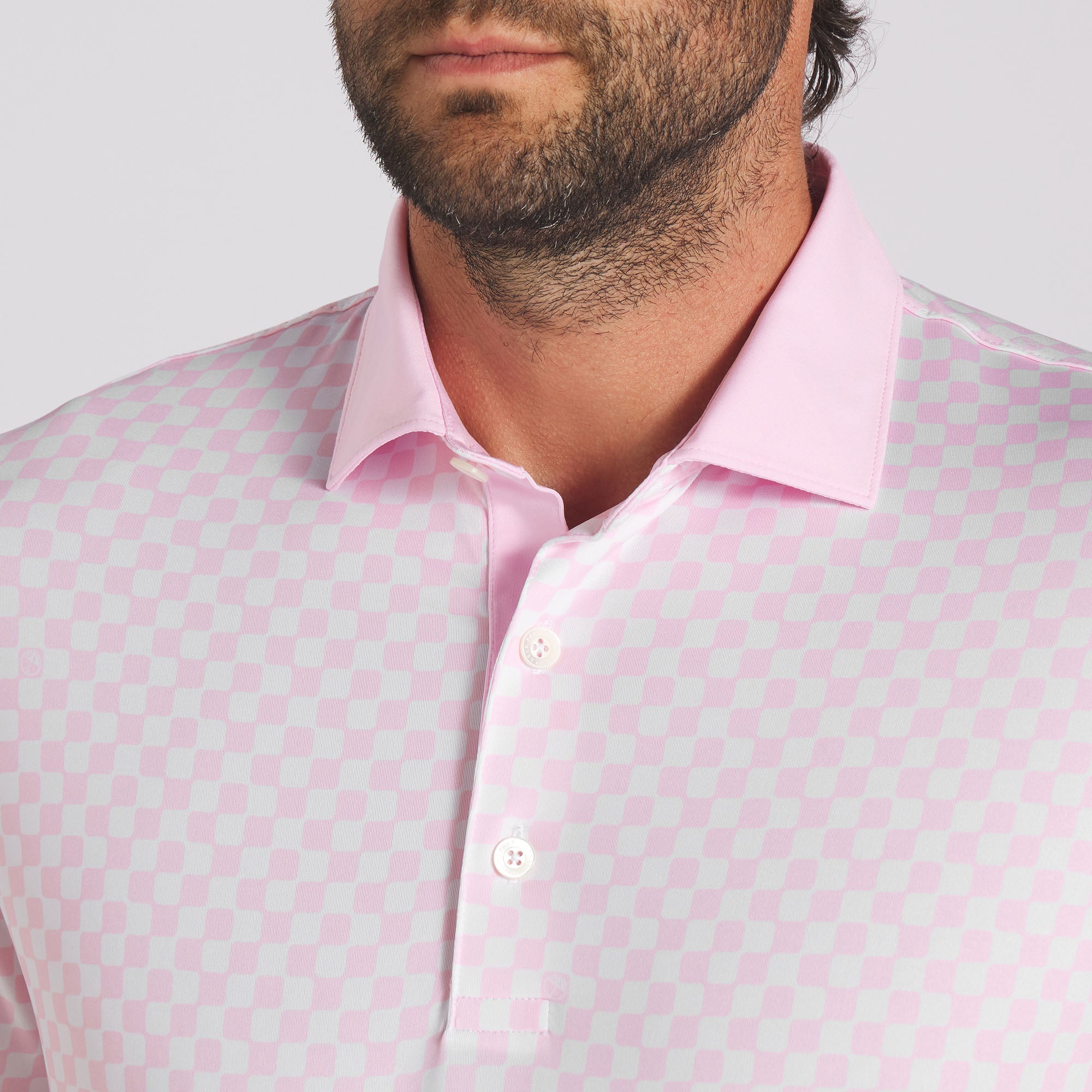 AP MATTR Checkered Golf Polo