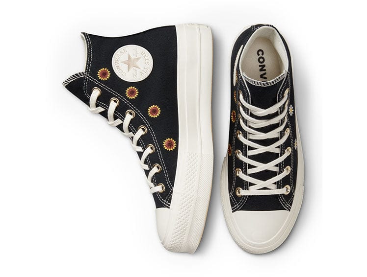 Converse Chuck T Plataforma Womens Negro