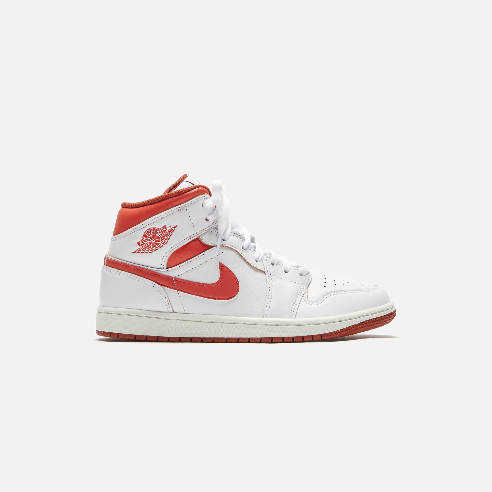 Nike Air Jordan 1 Mid SE - White / Lobster / Dune Red / Sail