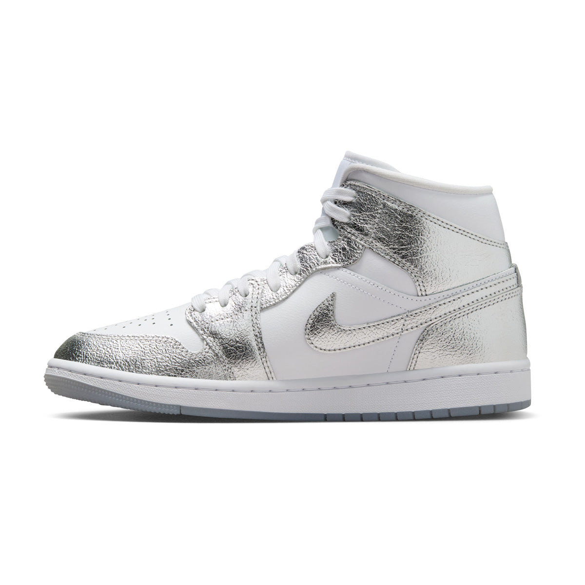 Wmns Air Jordan 1 Mid SE 'Metallic Silver'