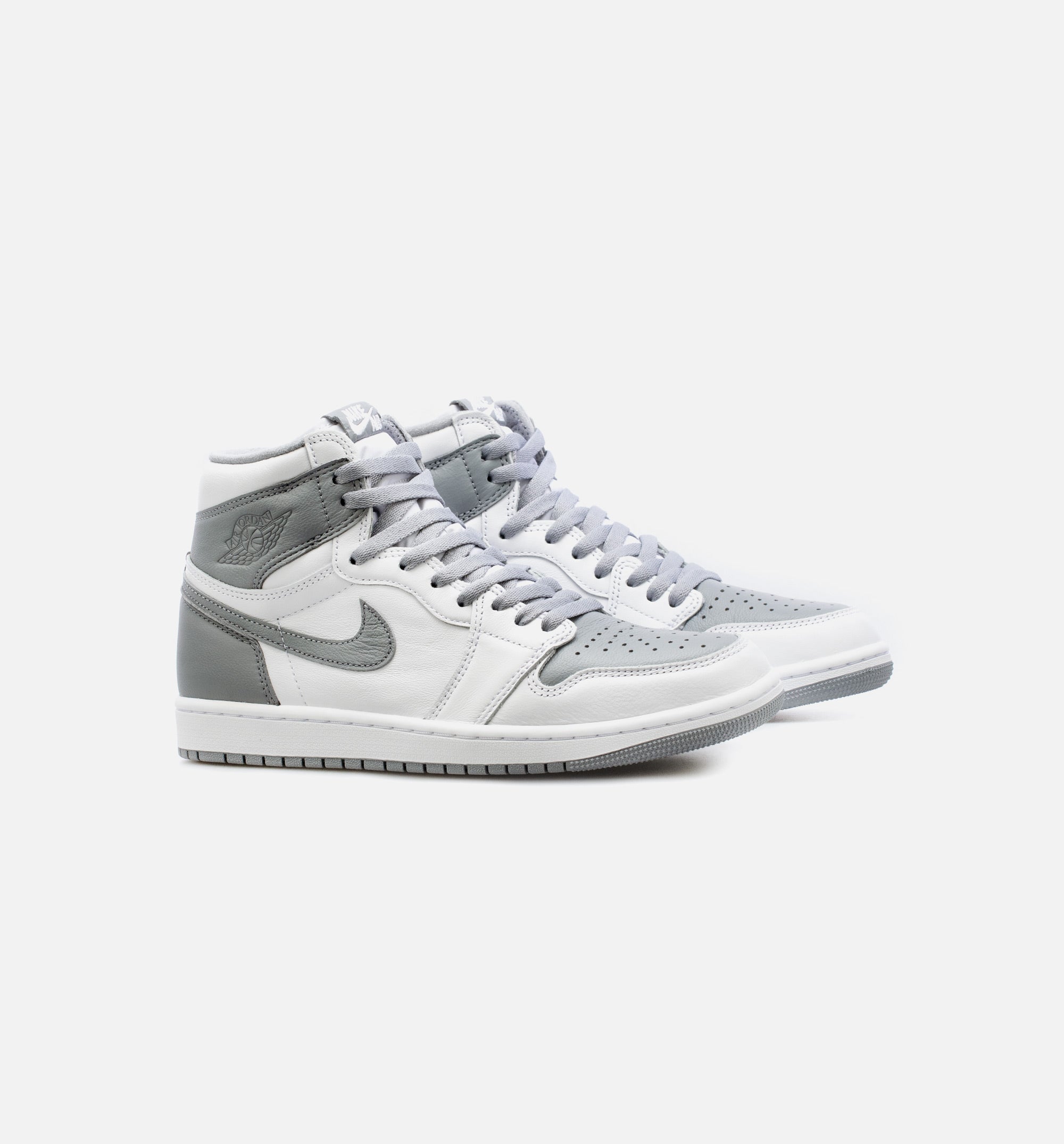 Air Jordan 1 High OG Stealth Mens Lifestyle Shoe - White/Grey Free Shipping