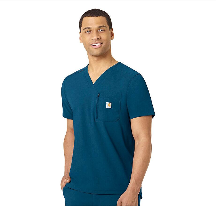 Carhartt Men's Rugged Flex® Modern-Fit Tuck-In Scrub Top