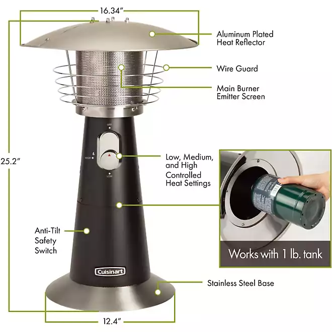 Cuisinart Tabletop Patio Heater chewy