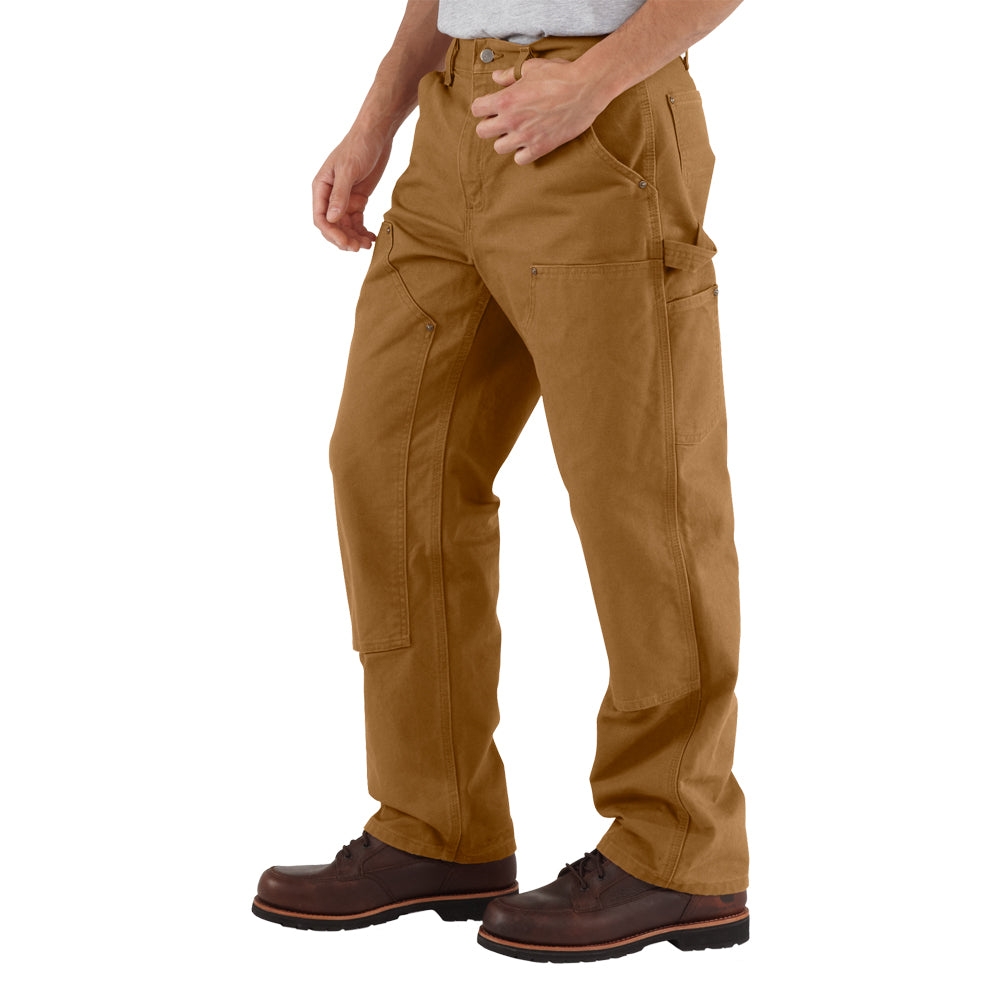 Carhartt Men's Washed Duck Double-Front Work Dungaree_Carhartt Brown