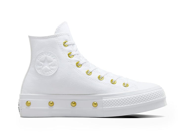 Converse Chuck Taylor Lift Studded Womens Blanco