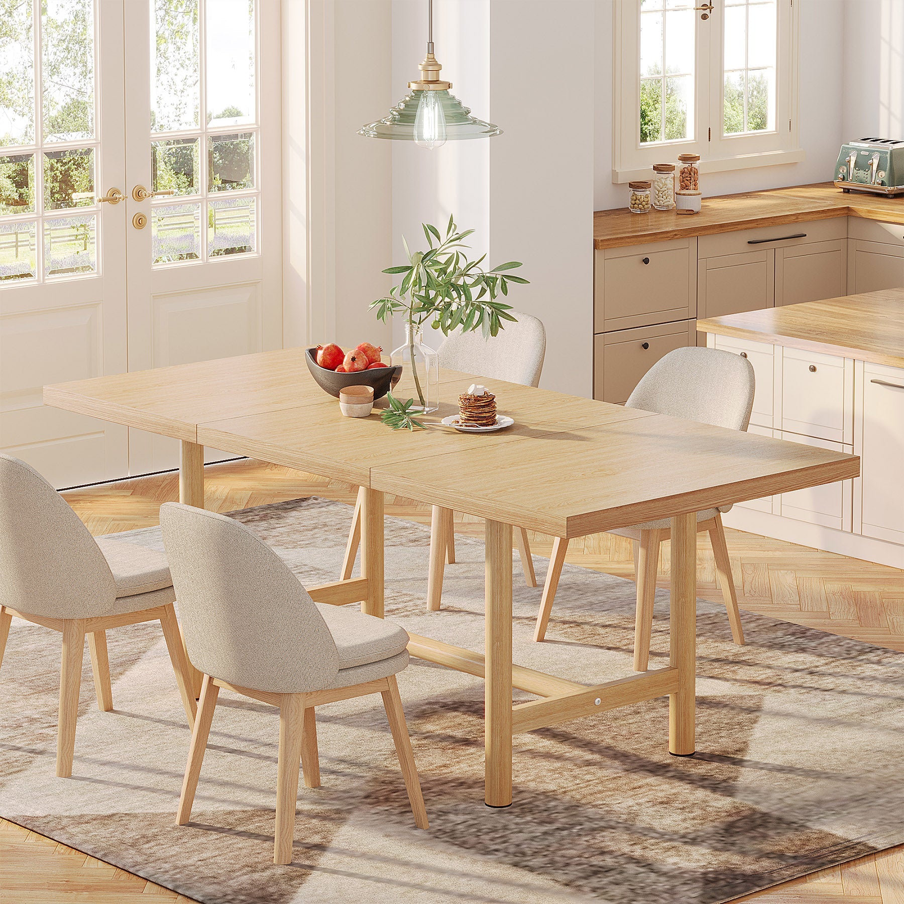 Wood Dining Table, 63