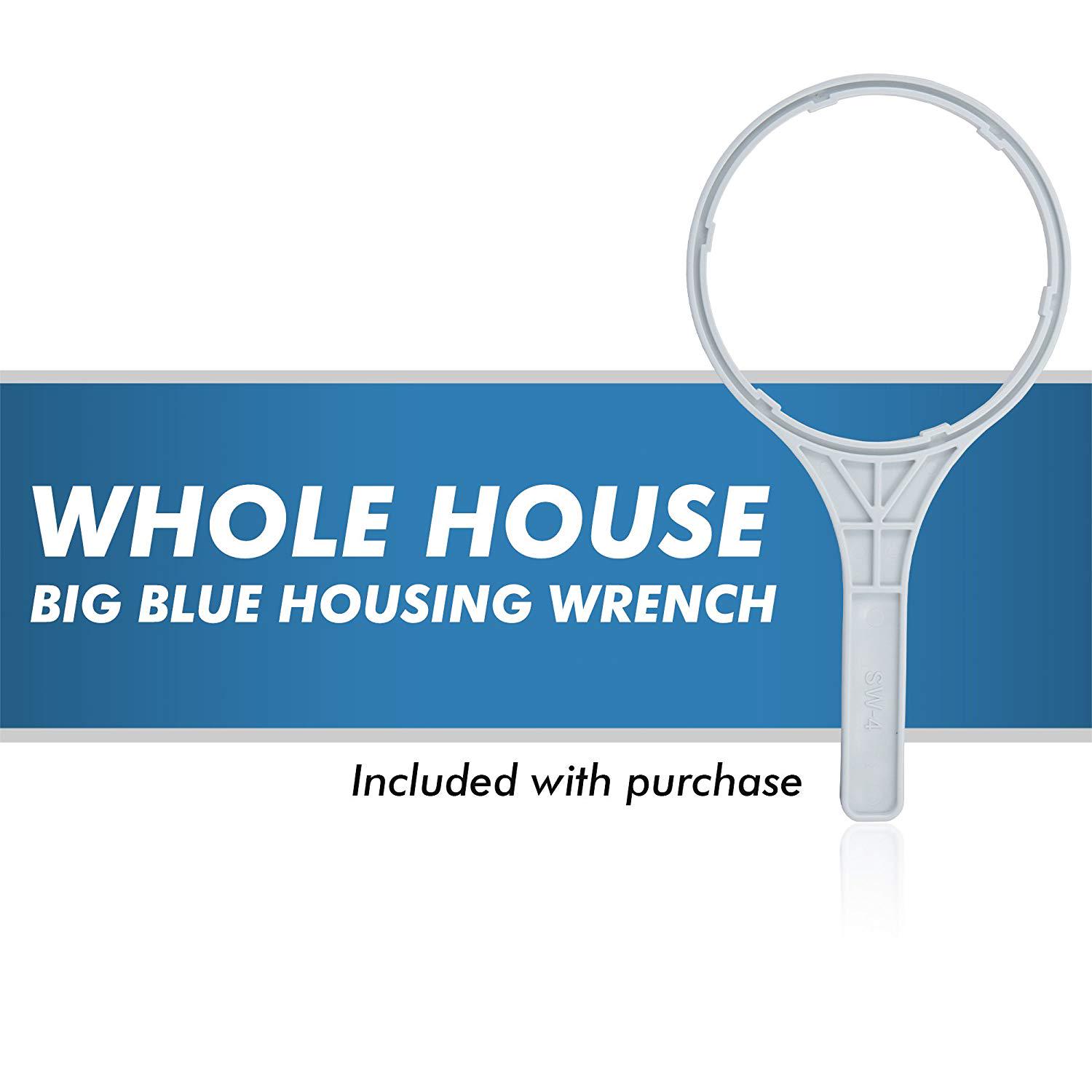 APEC Whole House 1-Stage Water Filtration System Reusable and Washable Pleated Sediment For All Purpose