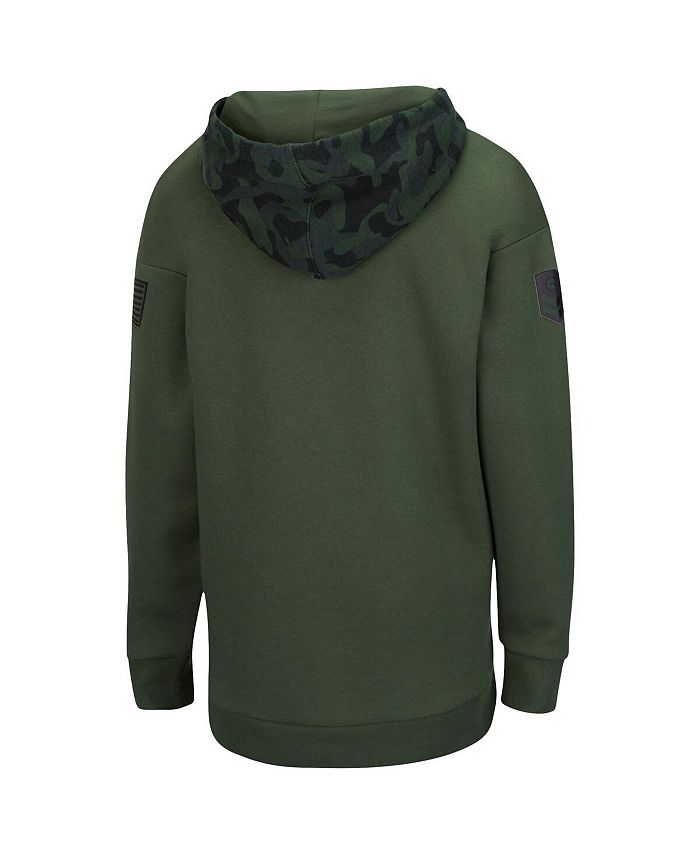 Women's Olive, Camo Arizona State Sun Devils OHT Military-Inspired Appreciation Extraction Chevron Pullover Hoodie