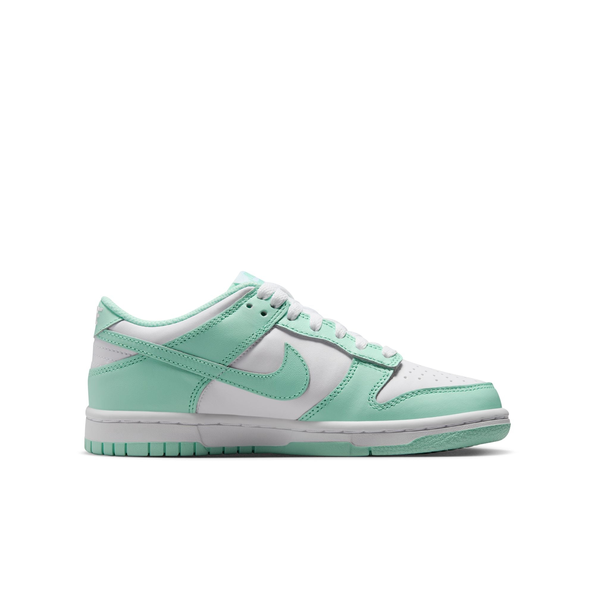 Grade School Nike Dunk Low White/Mint Foam FZ3534-100