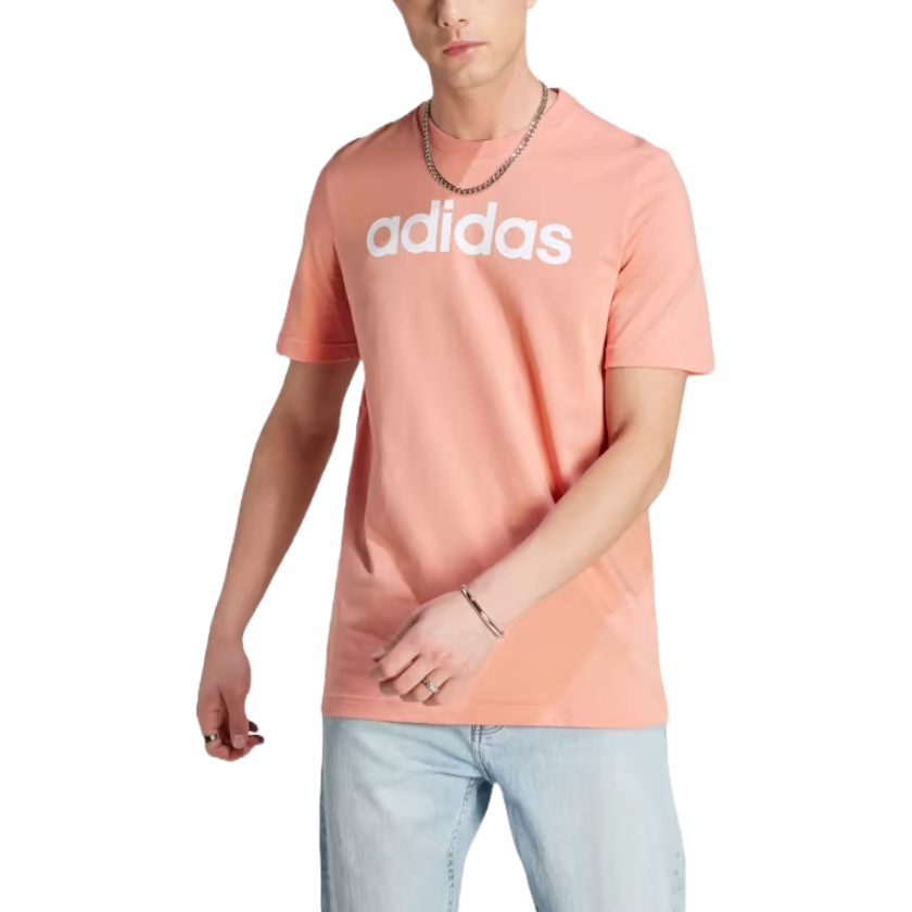 adidas Men's Essentials Single Jersey Linear Embroidered Logo T-Shirt