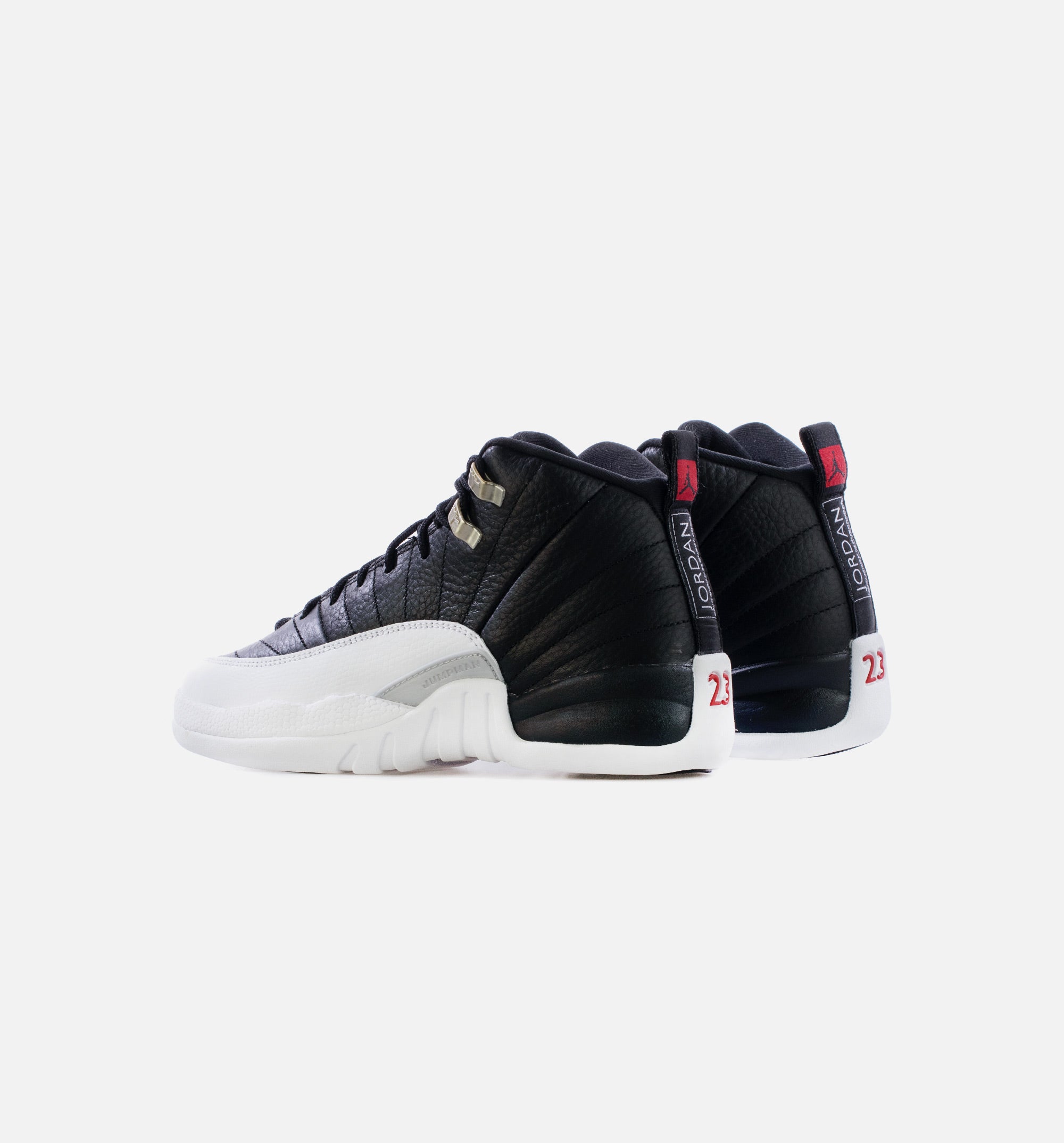 Air Jordan 12 Playoffs Grade School Lifestyle Shoe - Black/White