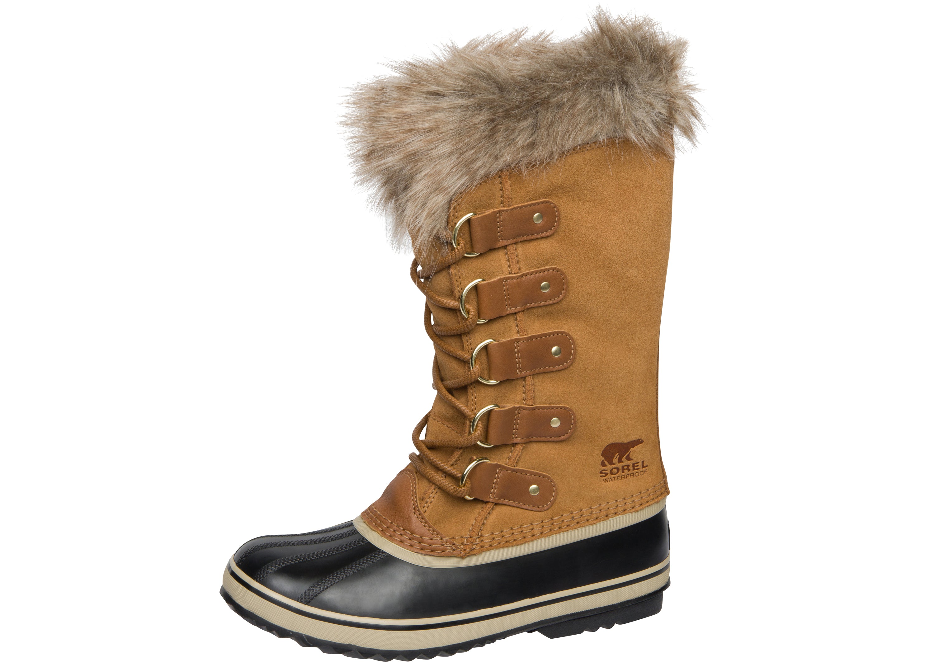 Sorel Womens Joan Of Arctic WP Camel Brown Black