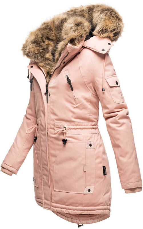 Warm ladies winter parka long jacket