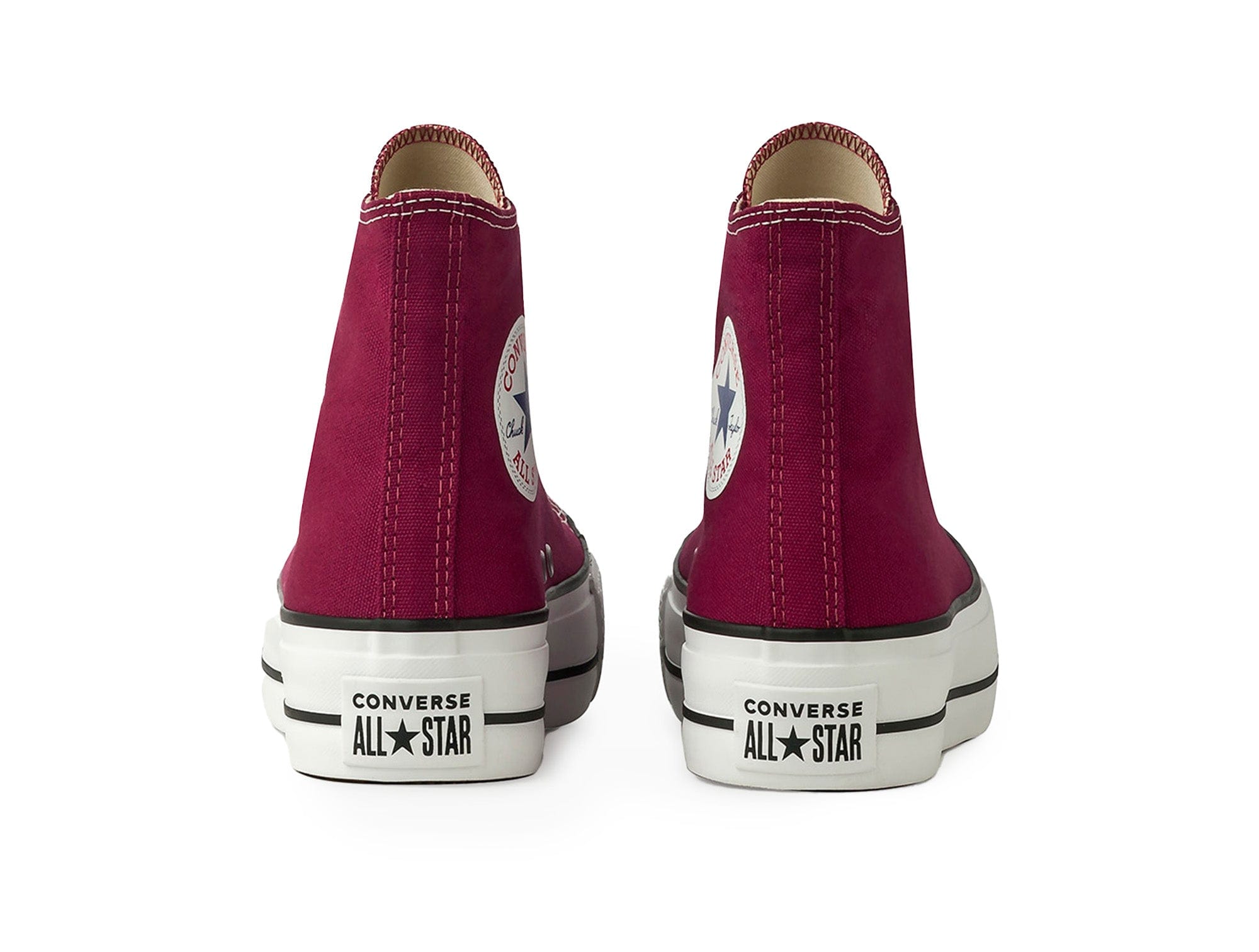 Converse Chuck Taylor Plataforma Womens Burdeo