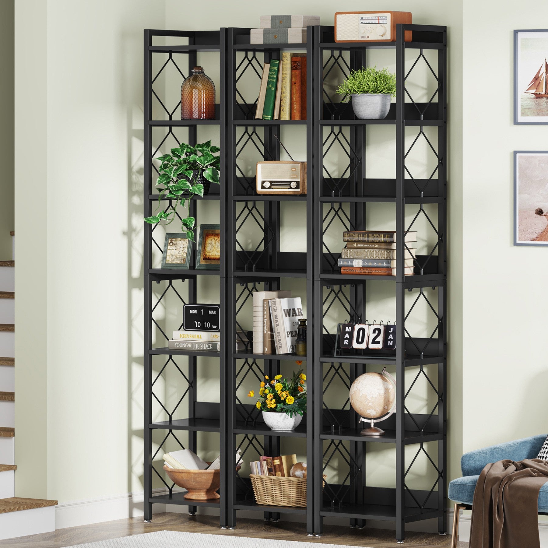 7-Tier Corner Shelf, 78.7