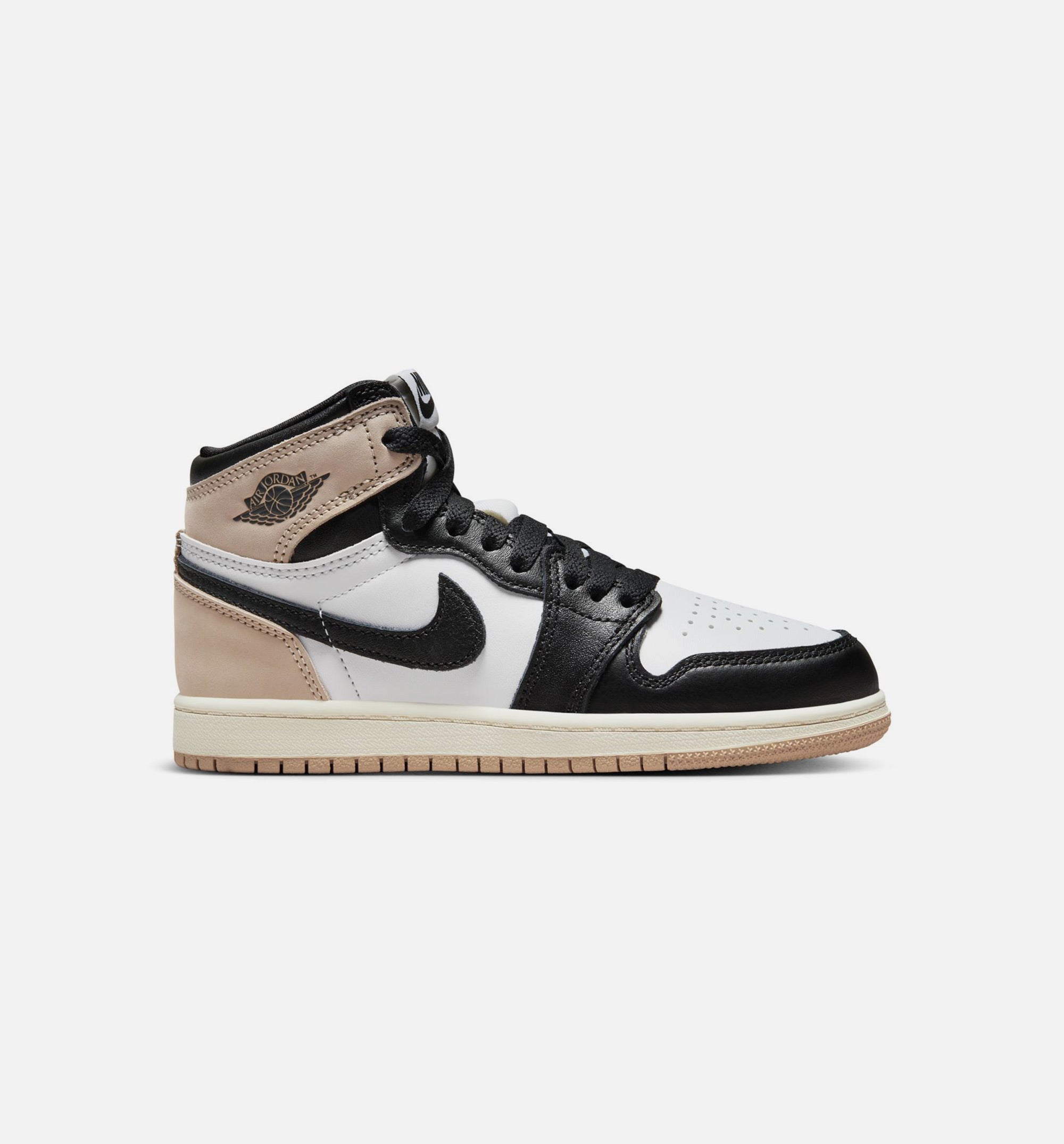 Air Jordan 1 High OG Latte Preschool Lifestyle Shoe - Black/Legend Medium Brown/White/Sail