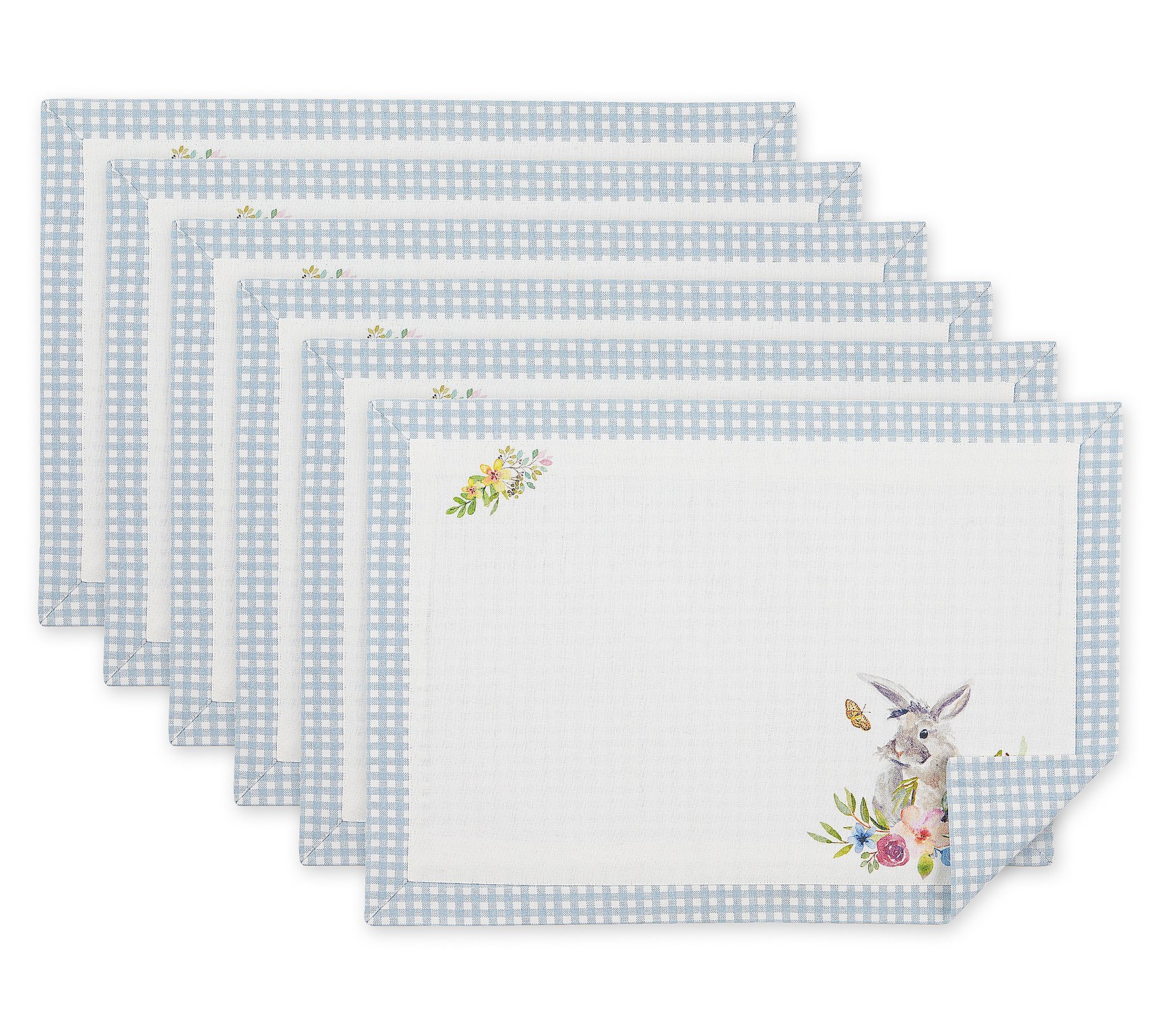 Design Imports Set of (6) Easter Bunny Placemats