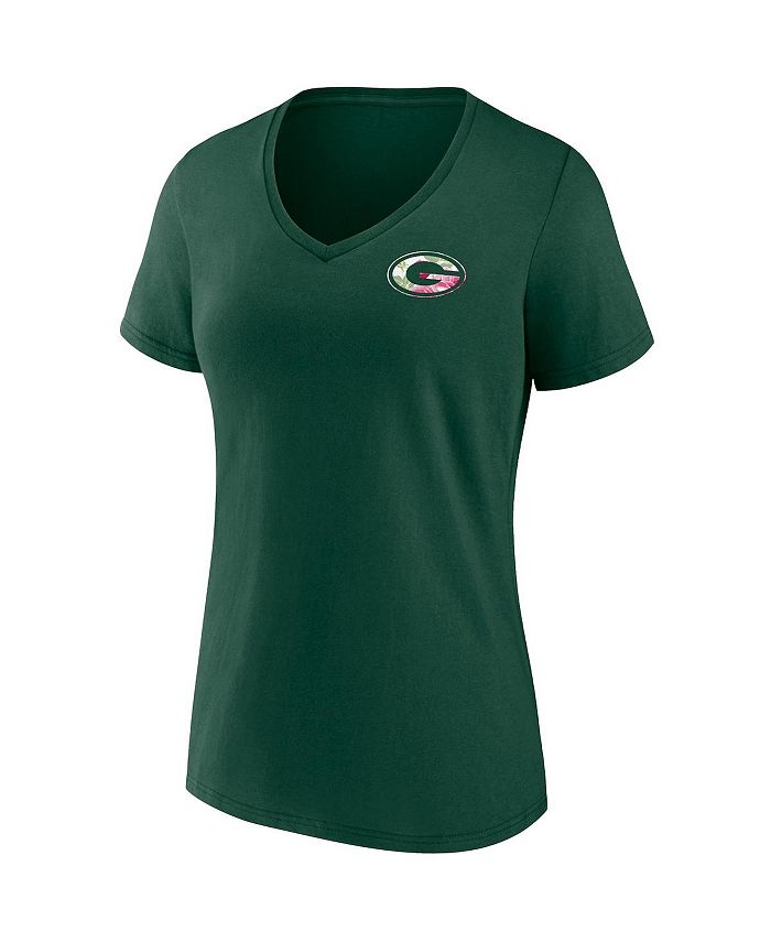 Women's Branded Green Bay Packers Team Mother's Day V-Neck T-shirt