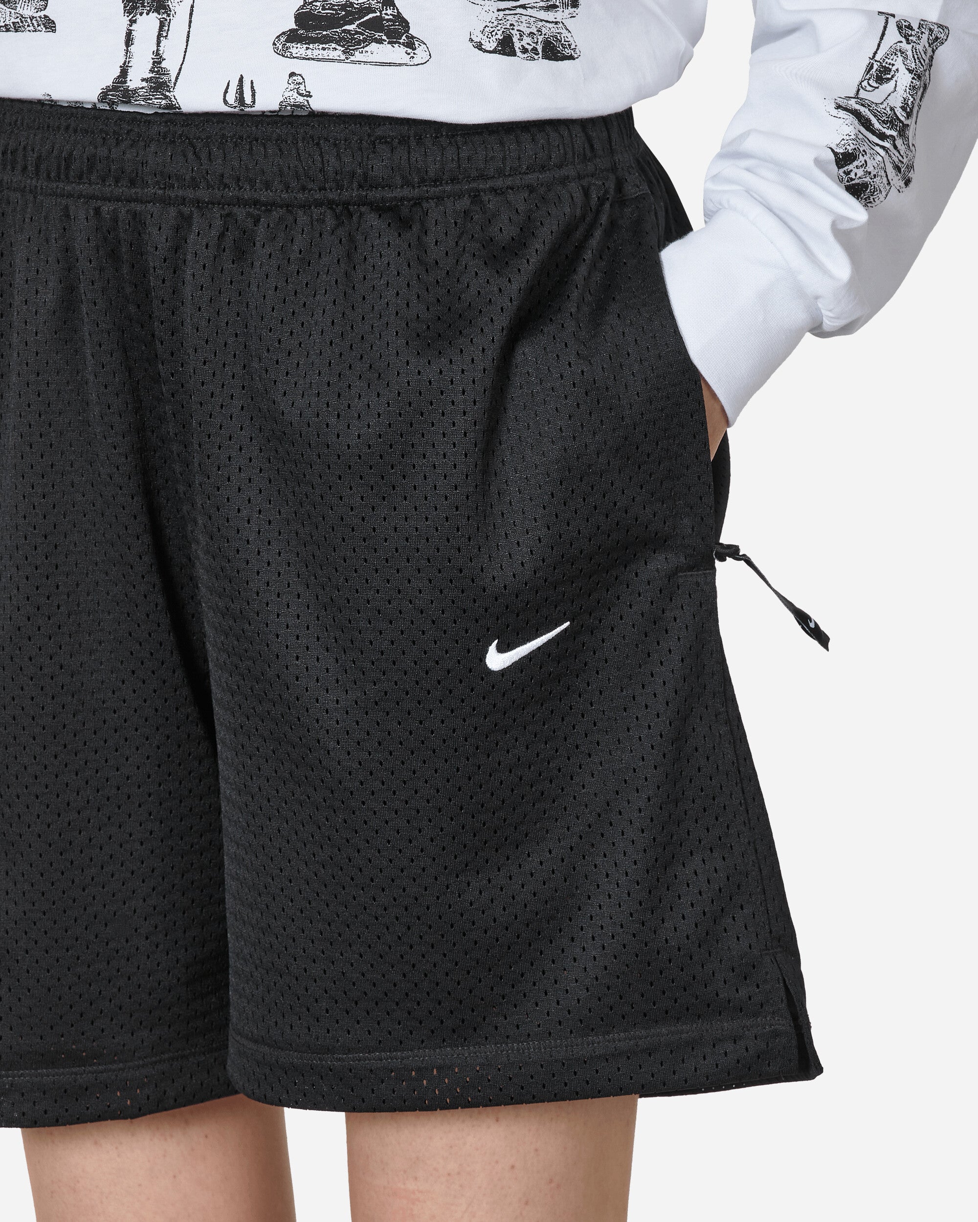 Solo Swoosh Mesh Shorts Black