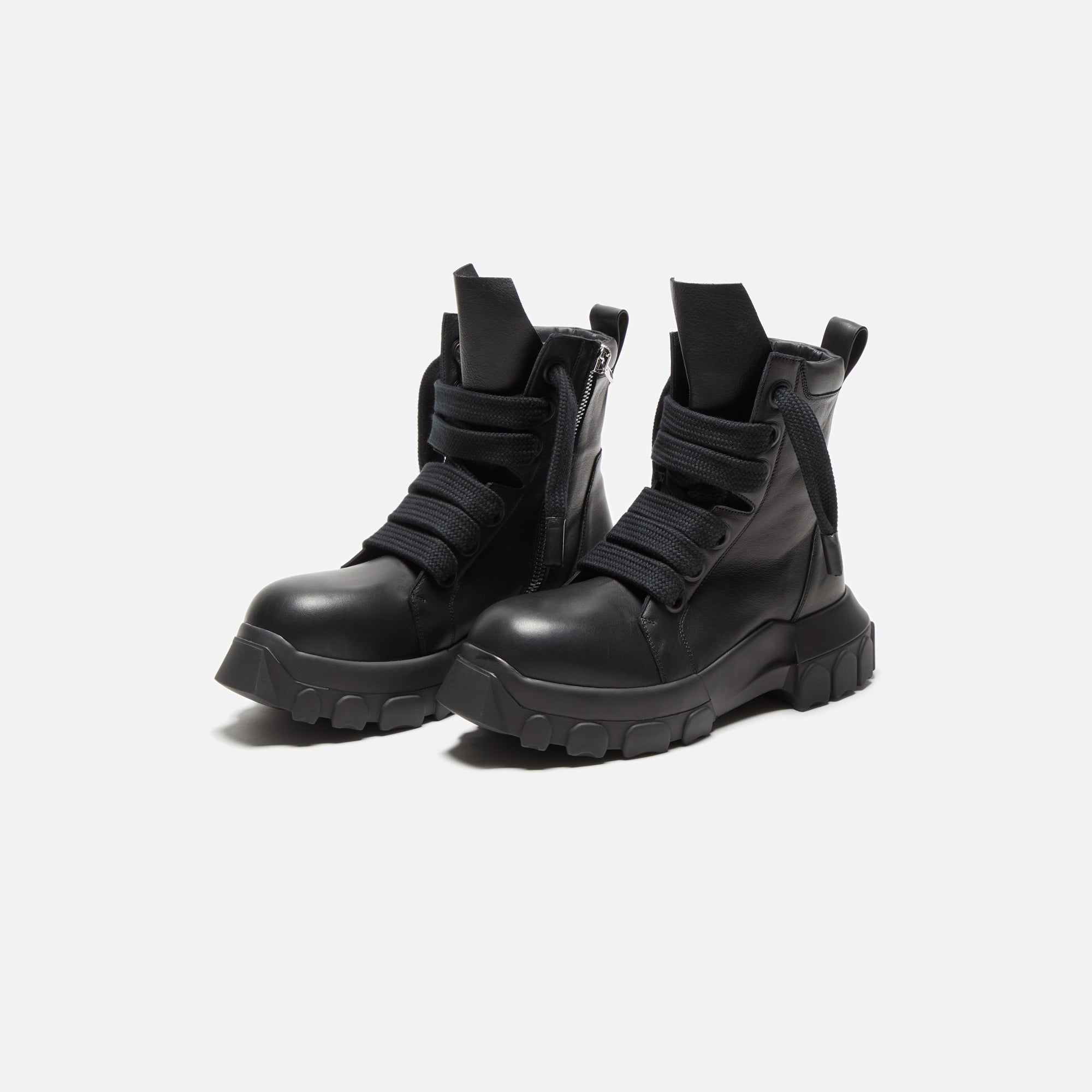 Rick Owens Jumbo Laced Bozo Tractor Boot - Black