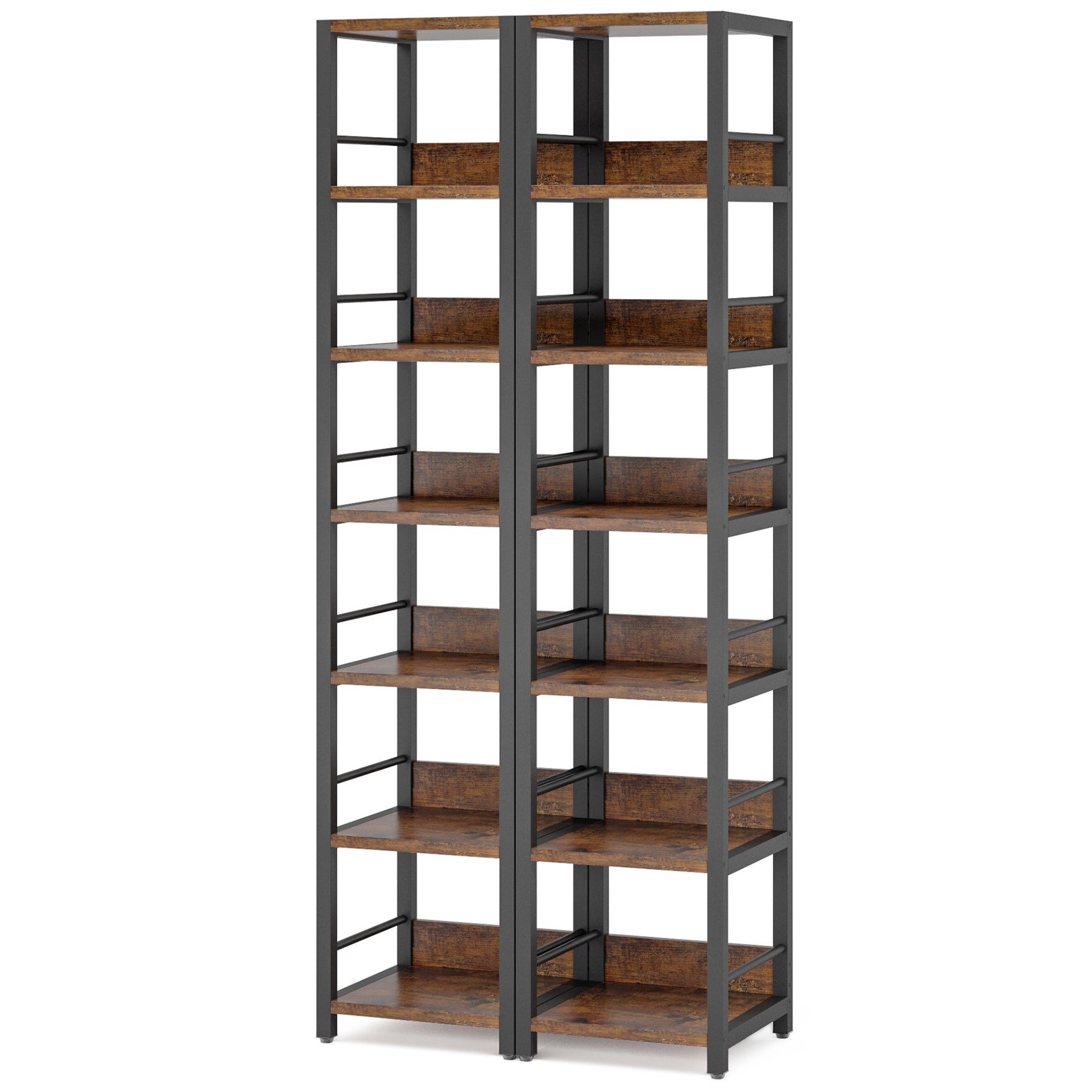 6-Tier Corner Shelf, Narrow Etagere  Bookshelf Storage Rack