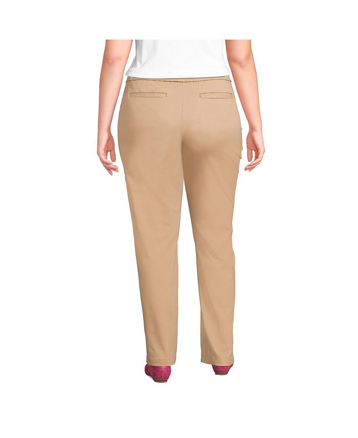 Women's Plus Size Mid Rise Pull On Knockabout Chino Pants