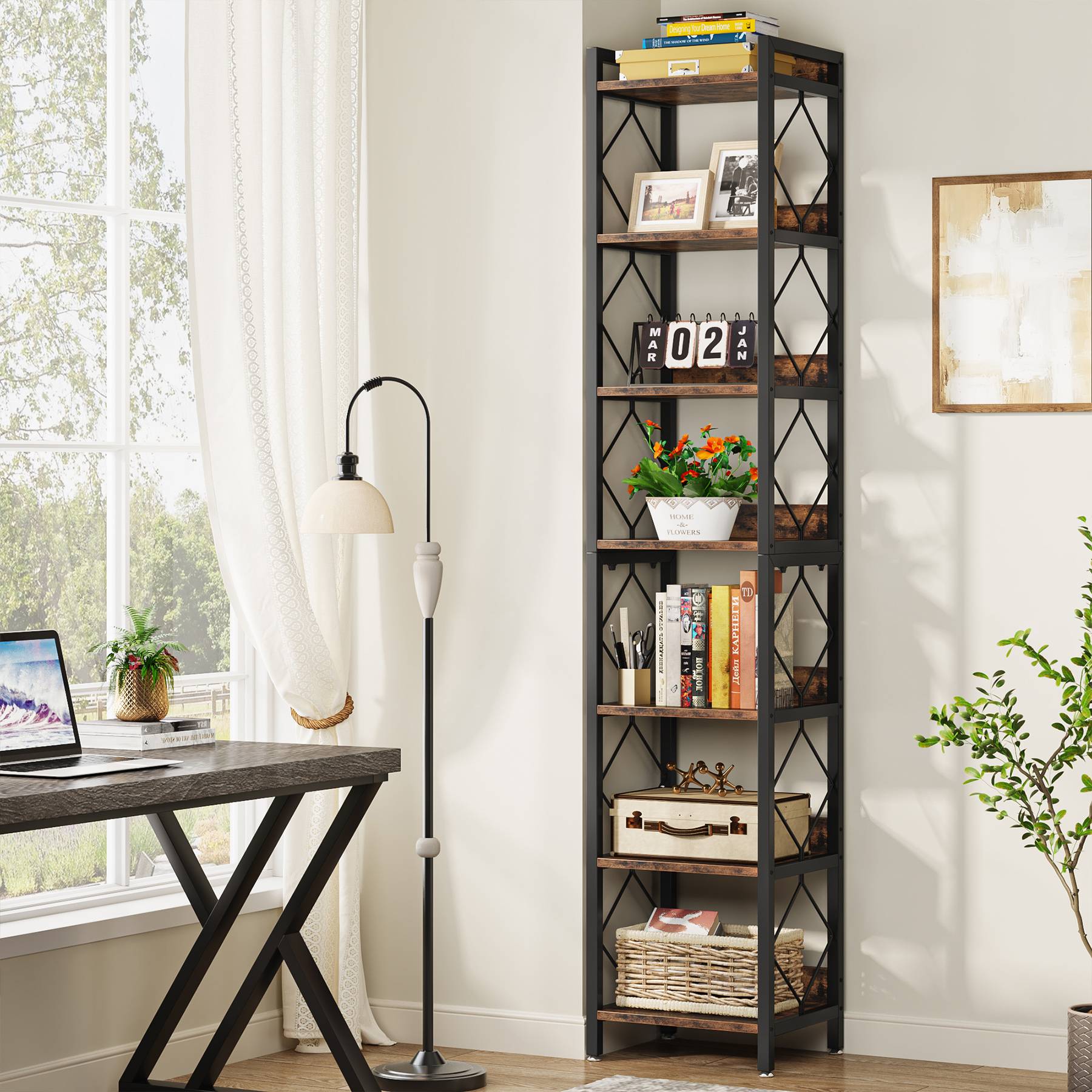 7-Tier Corner Shelf, 78.7