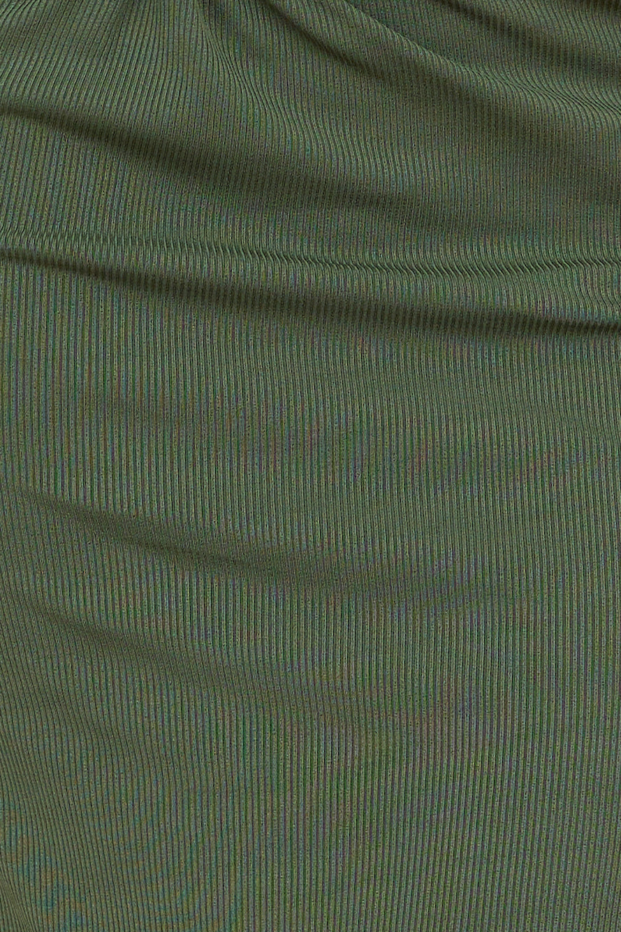 Karmic Power Maxi Skirt Khaki