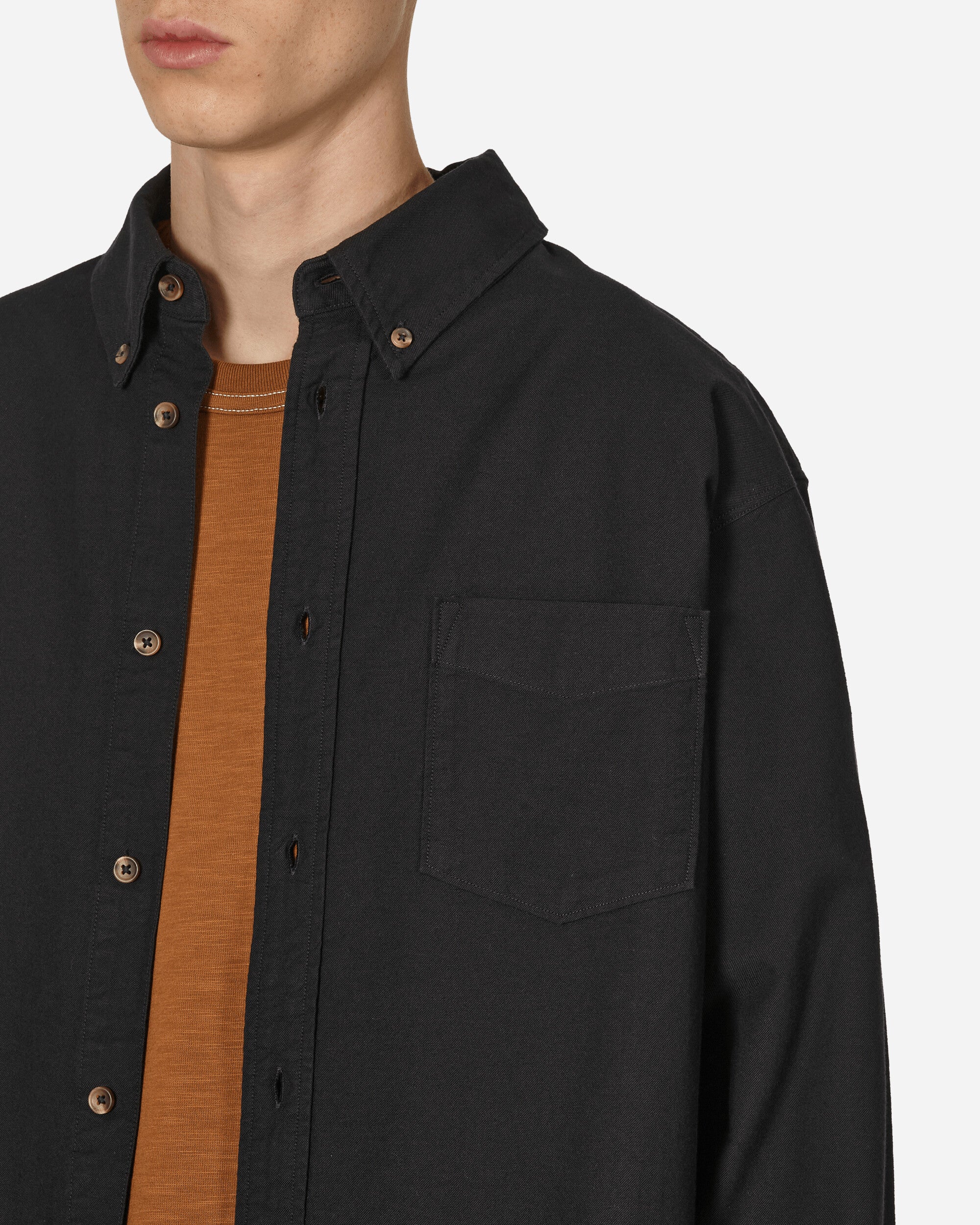 Oxford Button-Down Longsleeve Shirt Black