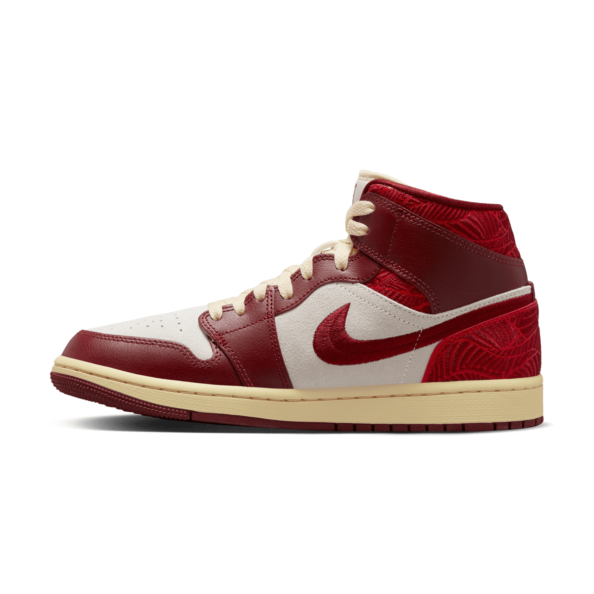 Wmns Air Jordan 1 Mid SE 'Tiki Leaf Red'