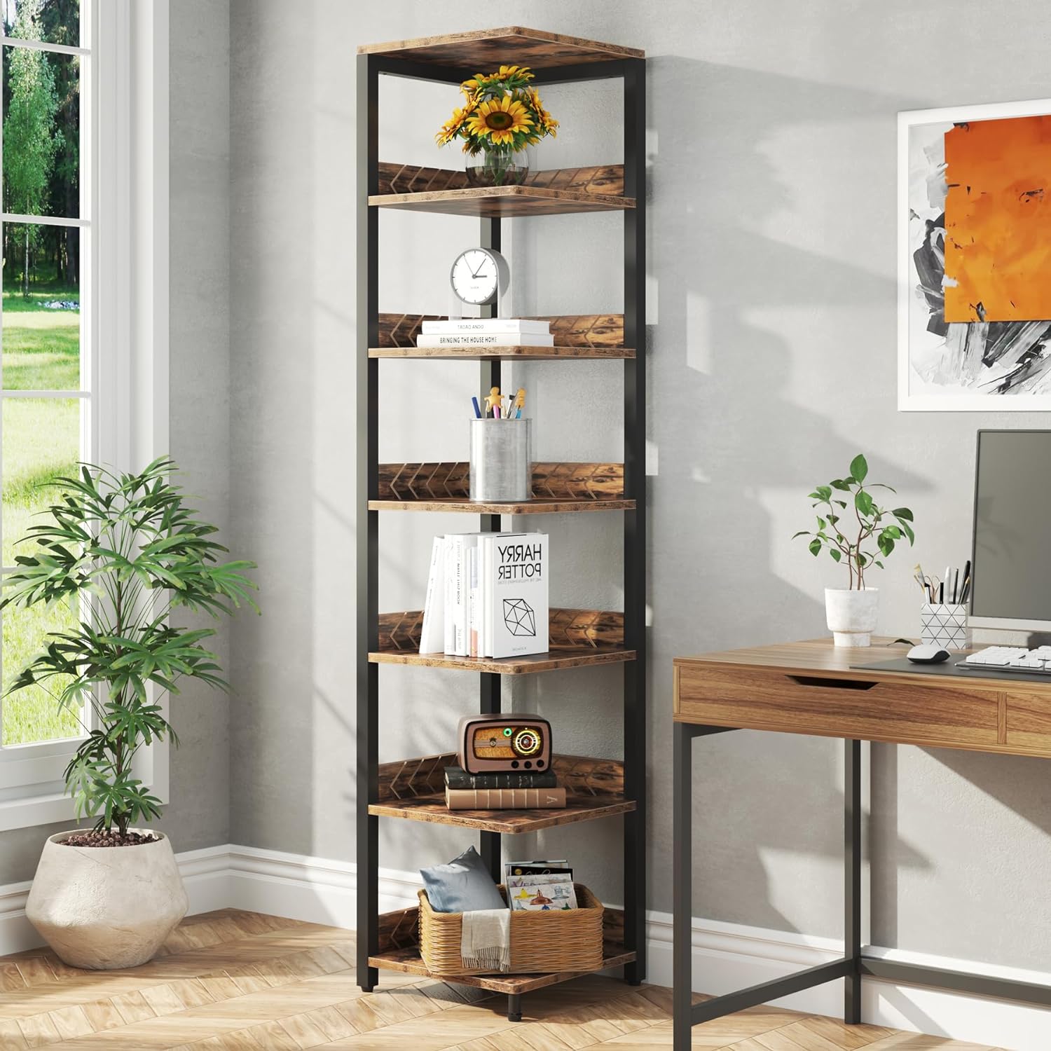 6-Tier Corner Shelf, 76.77