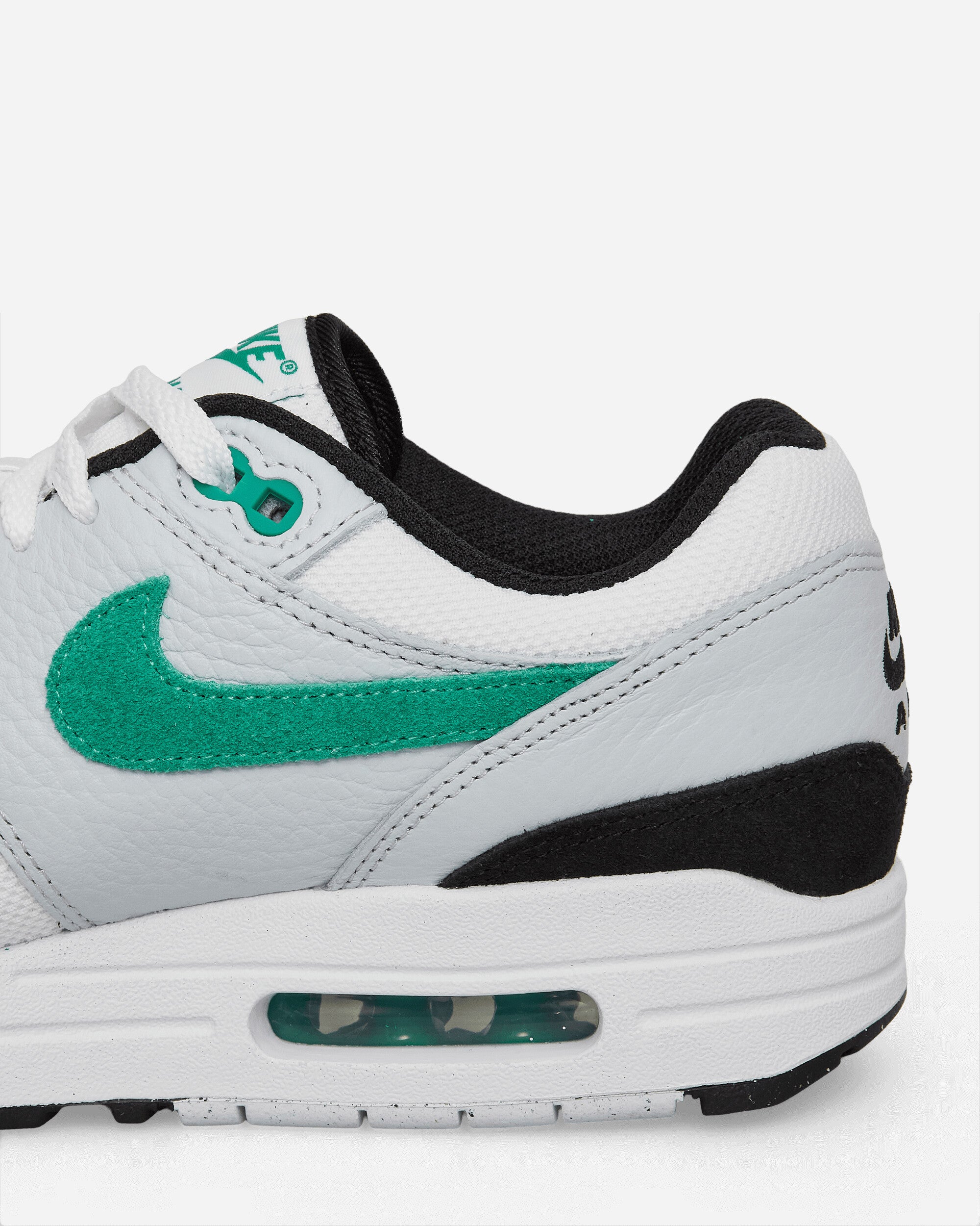 Air Max 1 Sneakers White / Pure Platinum / Black / Stadium Green