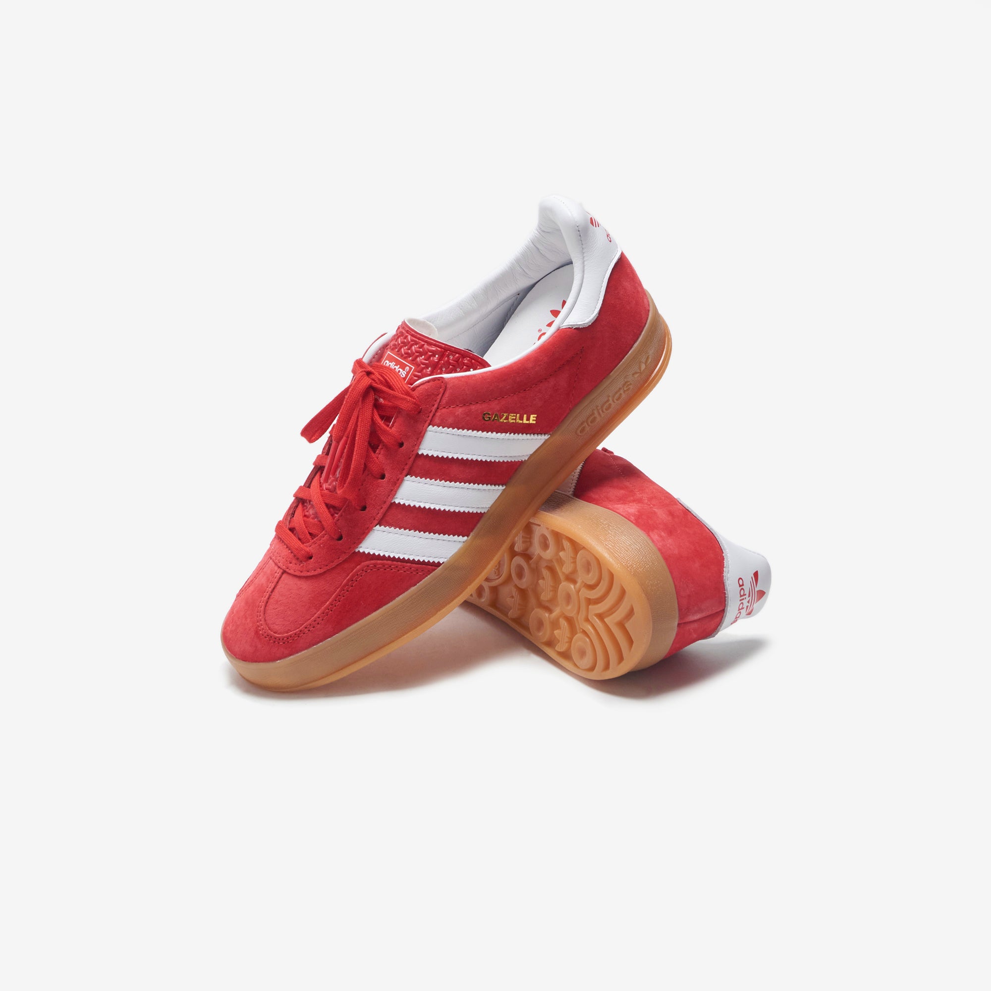 adidas Gazelle Indoor - Scarlet / Cloud White