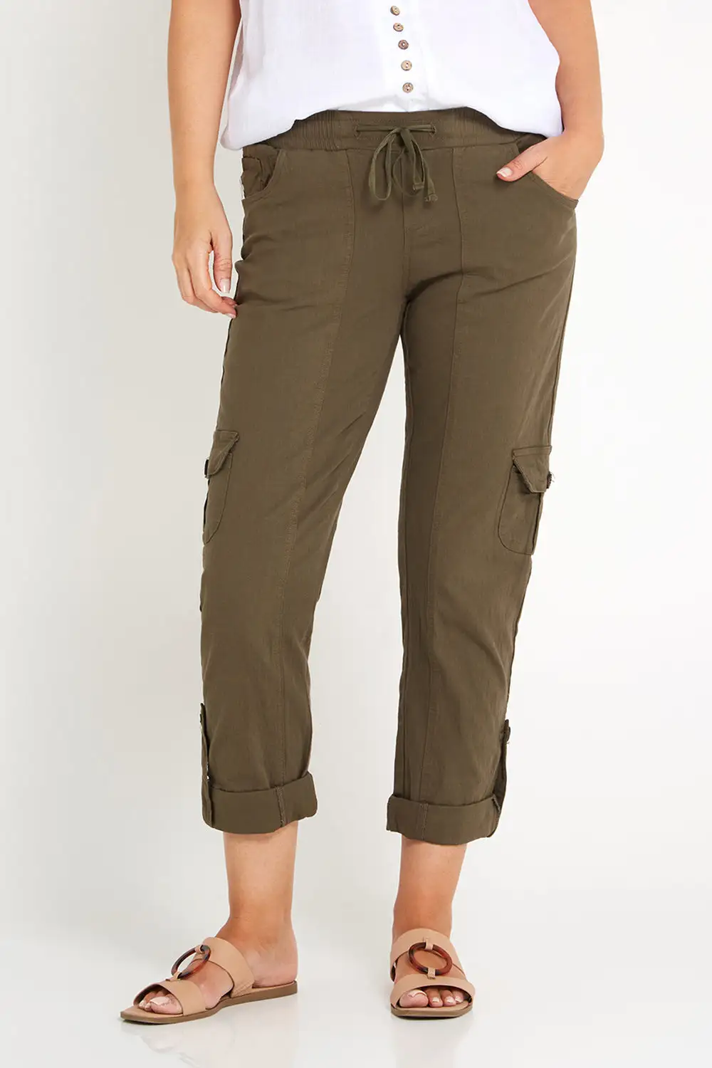 Tina Cargo Pants - Olive