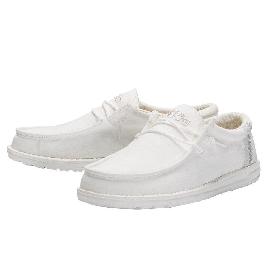 Wally Break Stitch - White