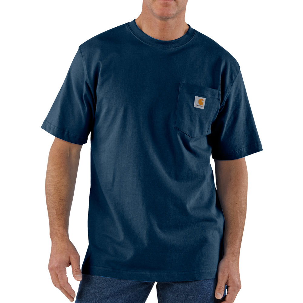 Carhartt Men's Short Sleeve Pocket T-Shirt_Navy