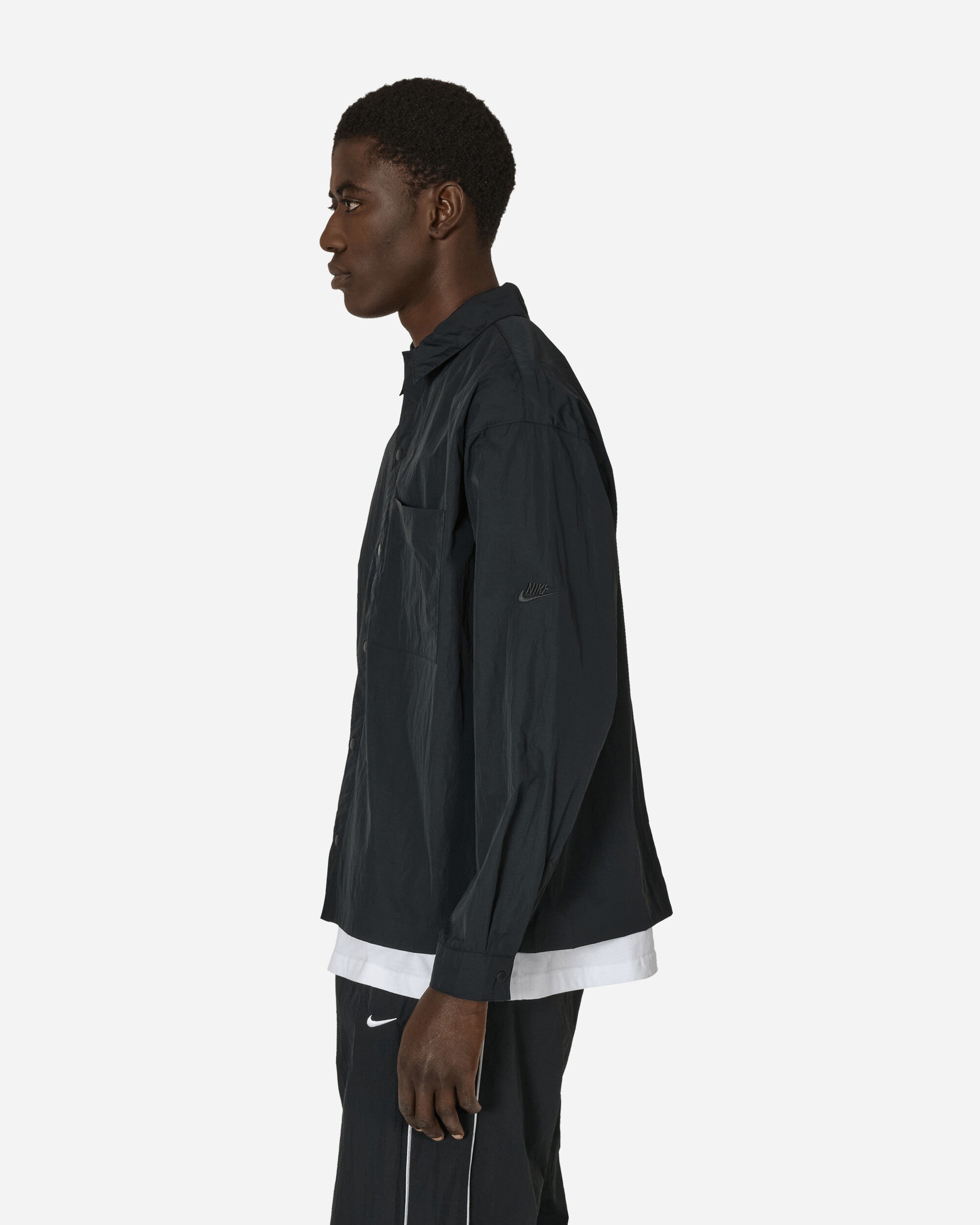 Tech Pack Woven Longsleeve Shirt Black