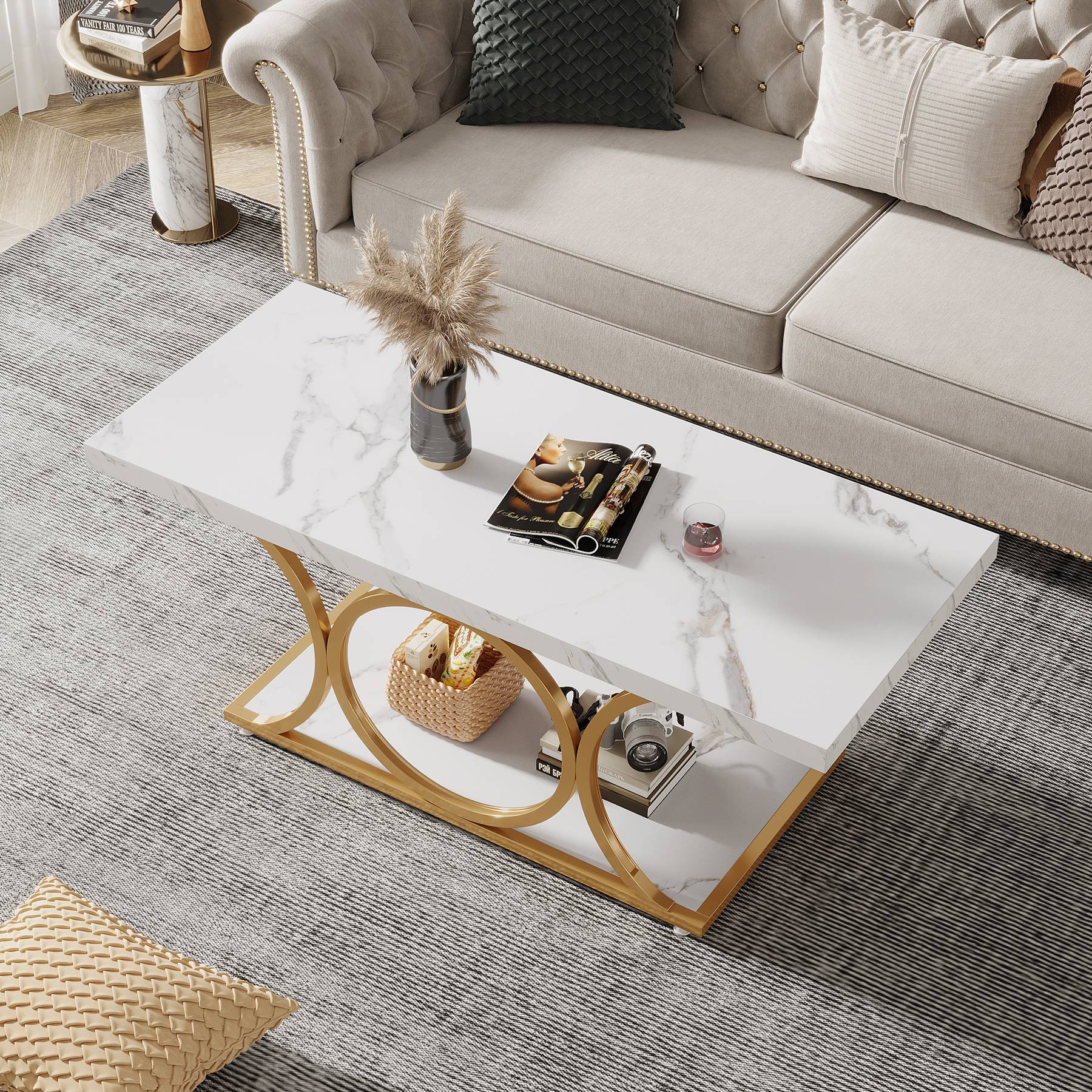 Rectangle Coffee Table, 47.24