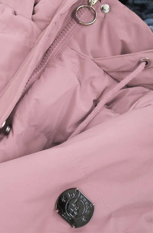 Pink stitch waterproof ladies jacket