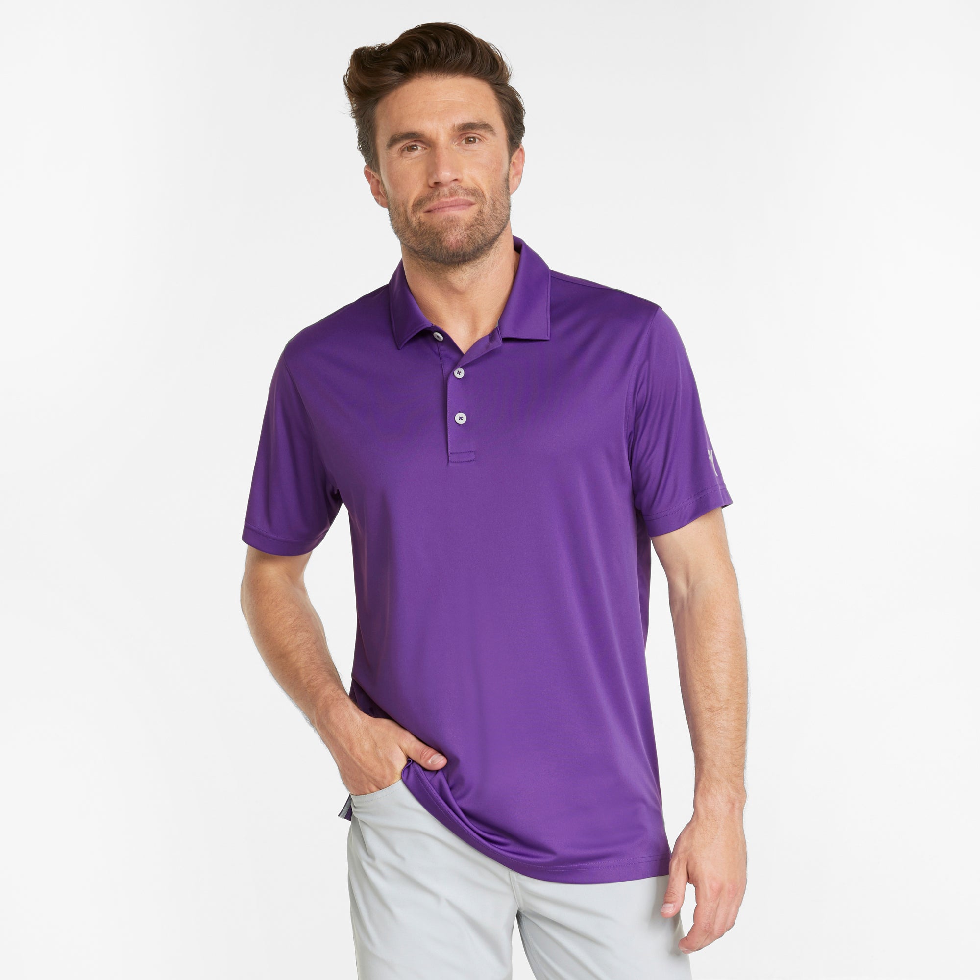 Gamer Golf Polo | Tillandsia Purple