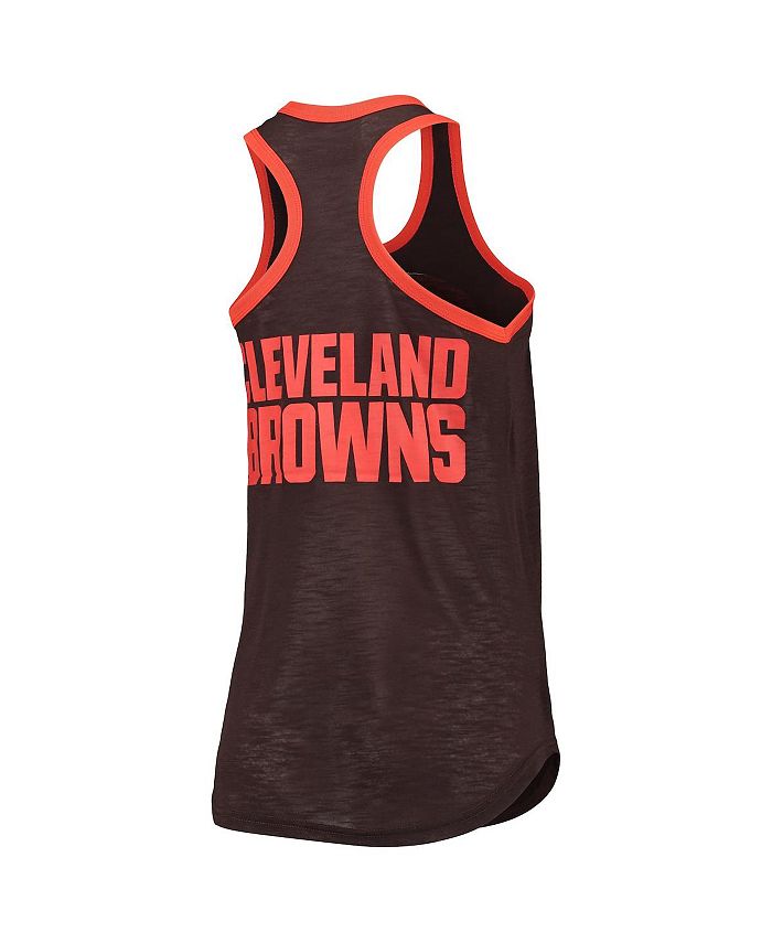 Women's Brown Cleveland Browns Tater Tank Top