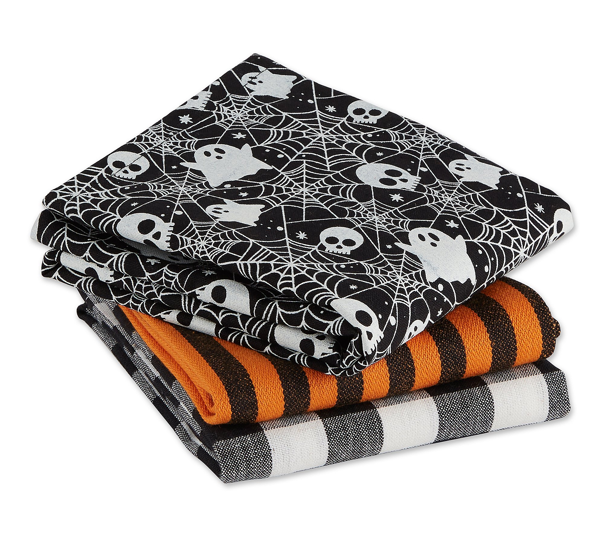Design Imports Set of 3 Haunted Objects Kitchen Towels