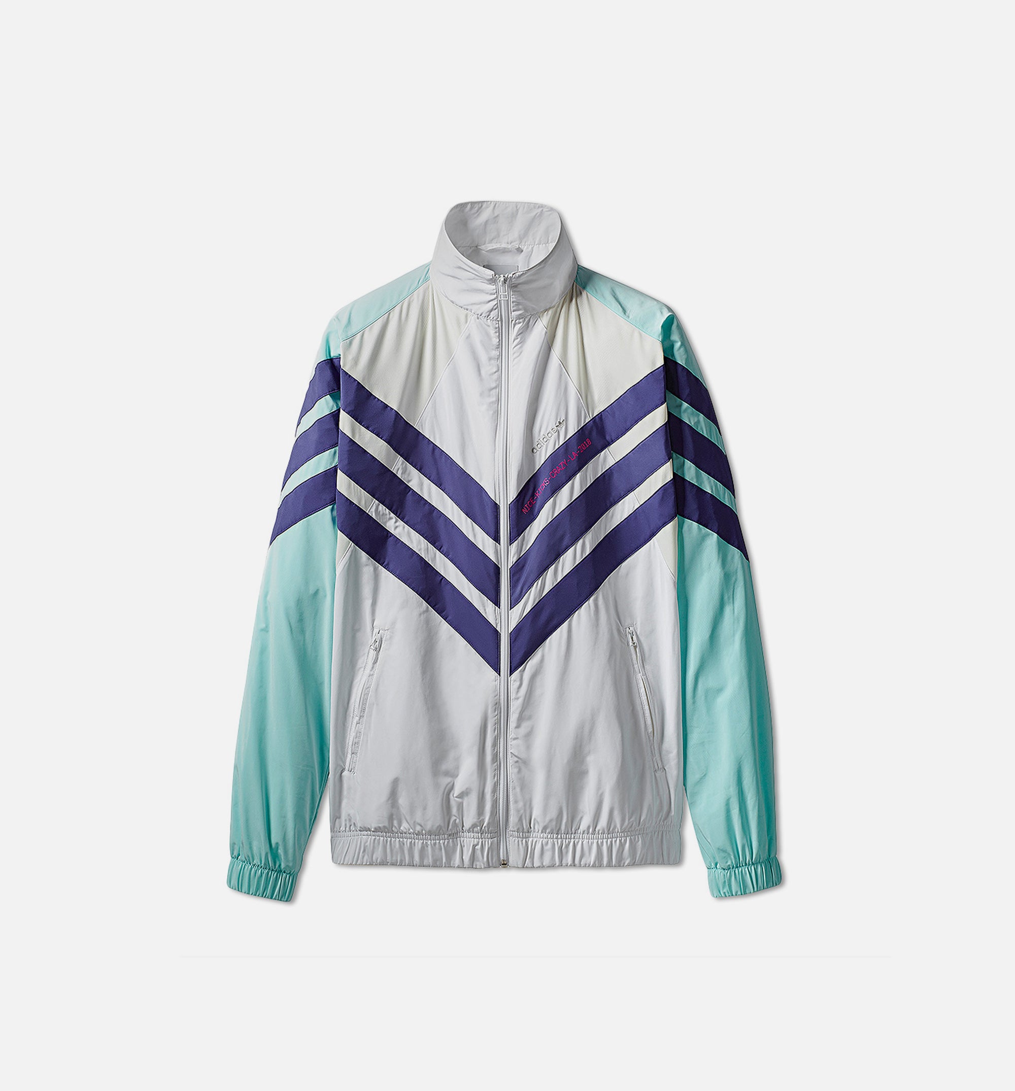 adidas Consortium X Nice Kicks Mens Track Jacket - White/Teal/Purple