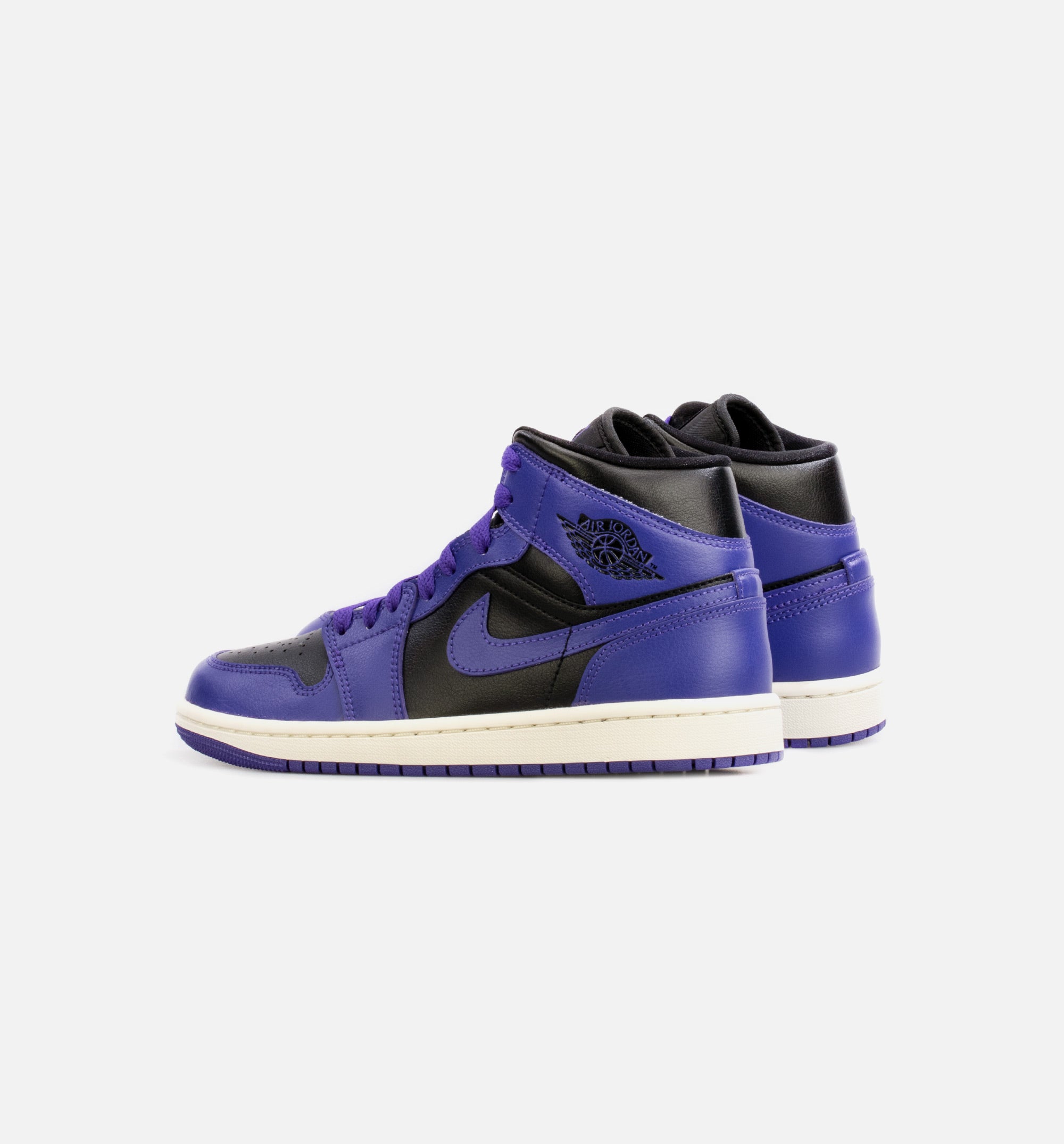 Air Jordan 1 Mid Womens Lifestyle Shoe - Black/Purple